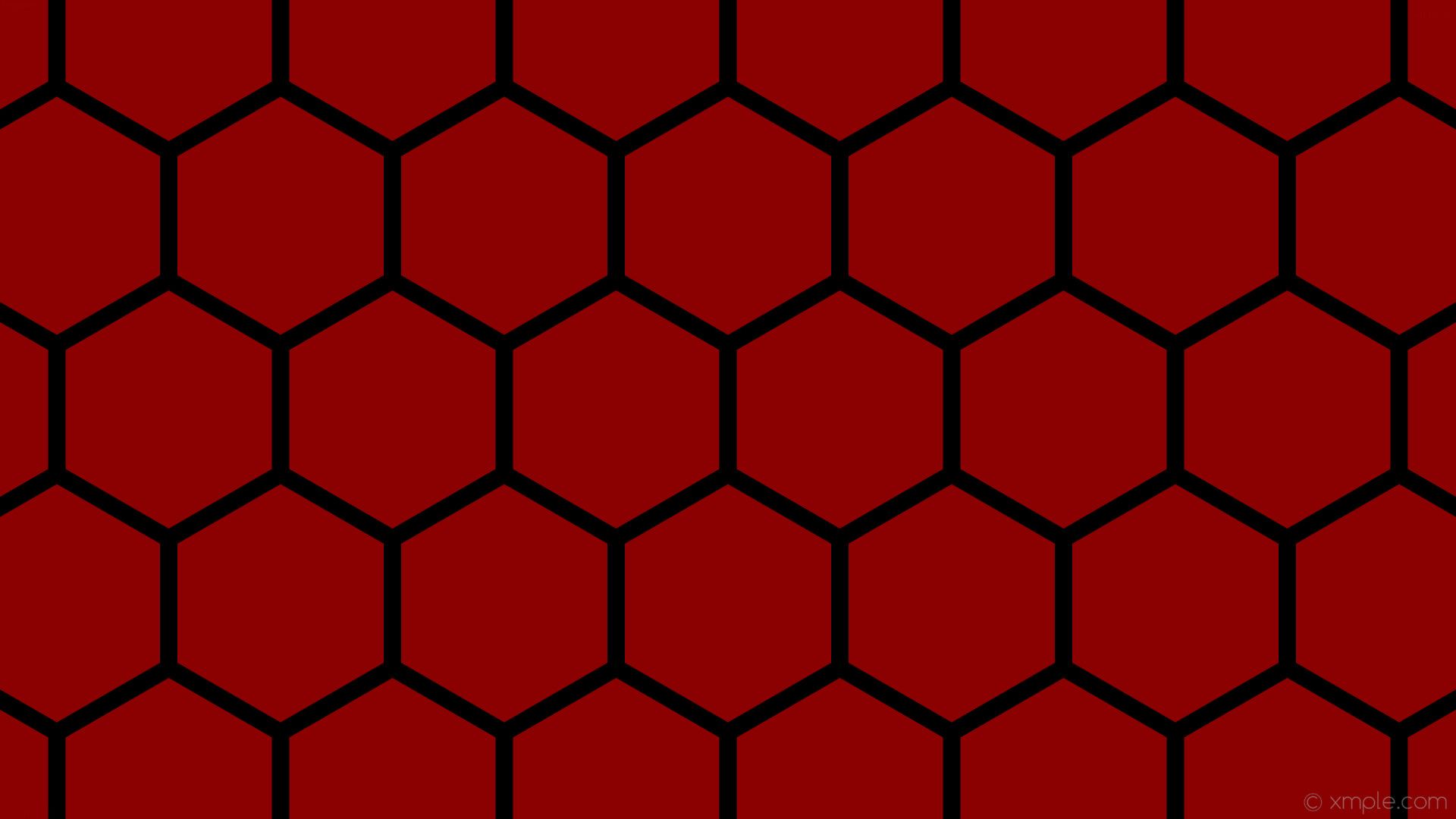 Red And Black Hexagon Wallpapers