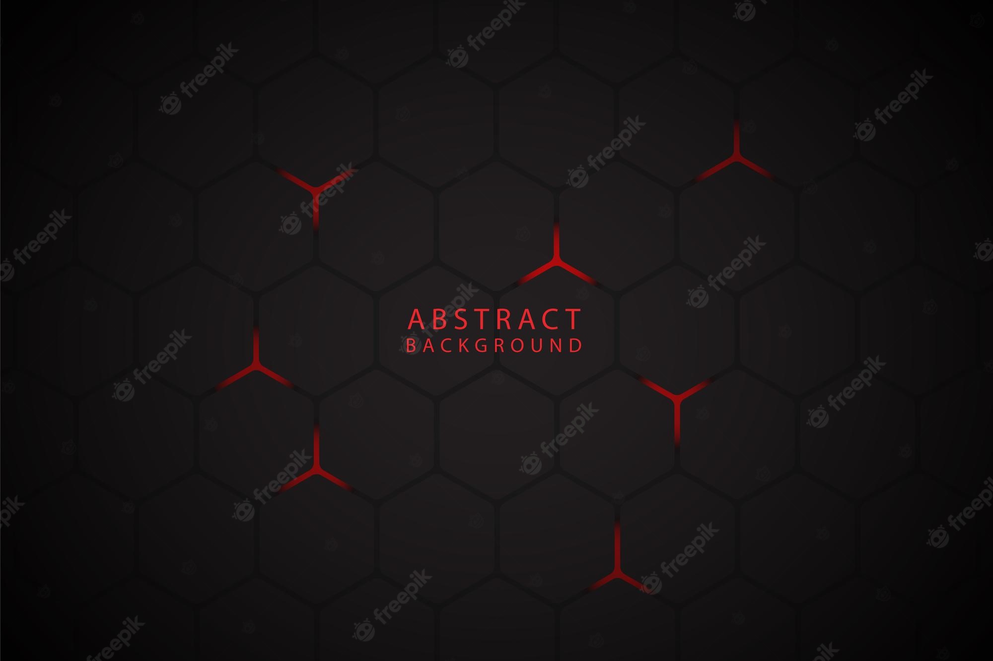 Red And Black Hexagon Wallpapers