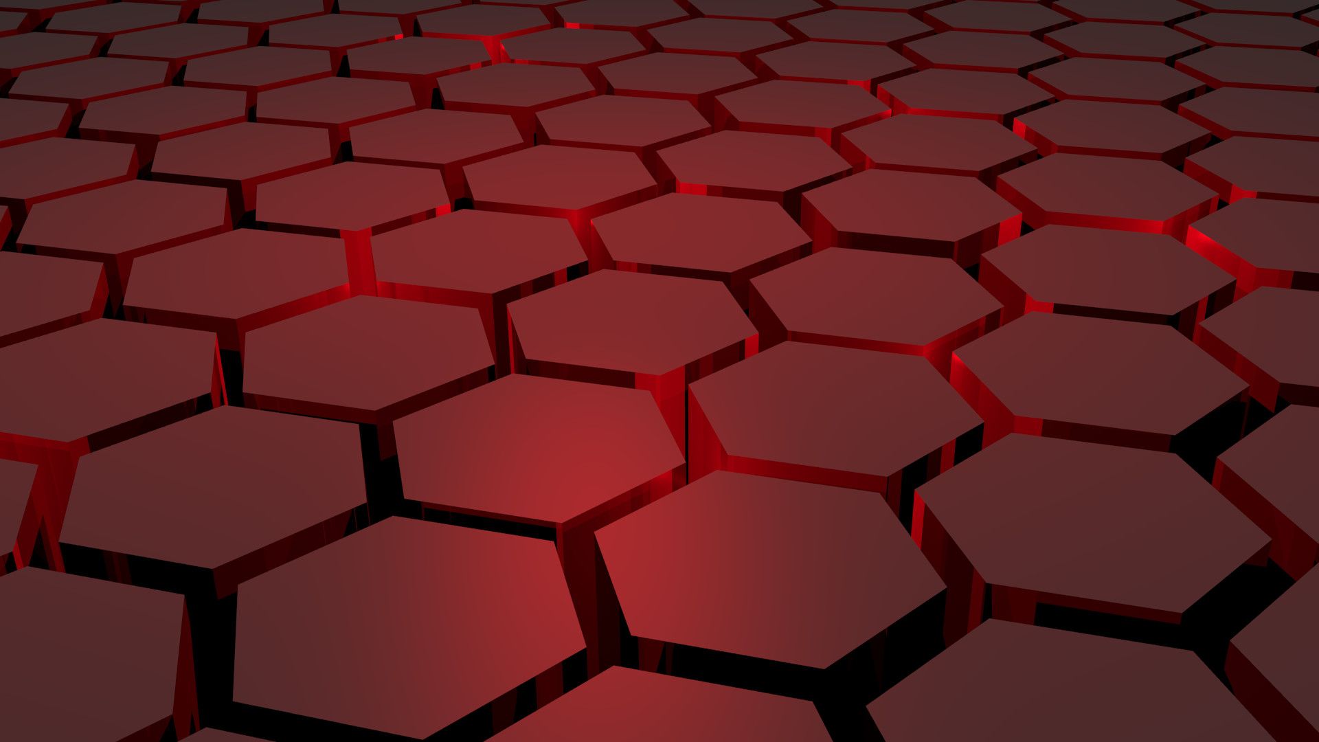 Red And Black Hexagon Wallpapers