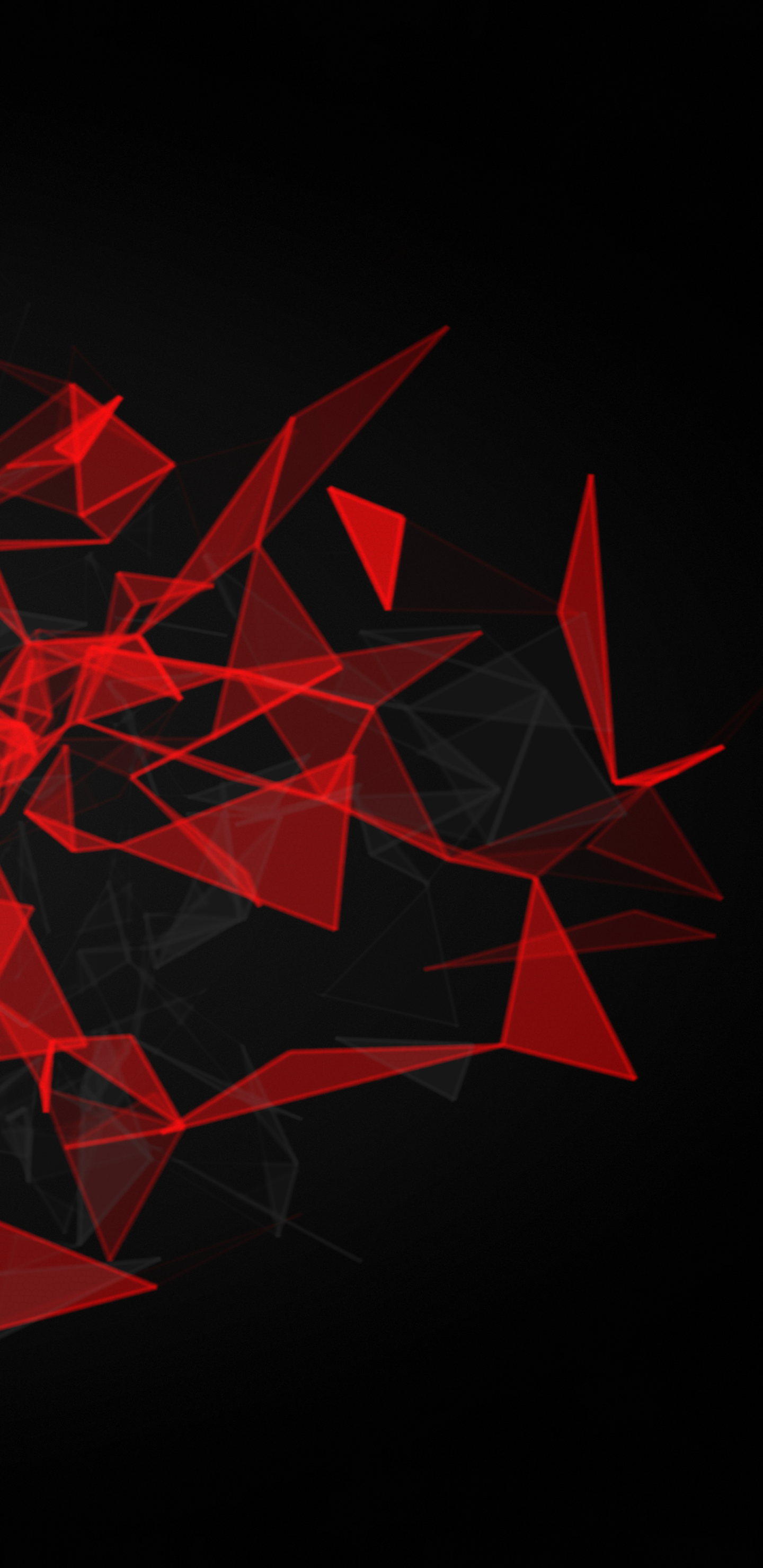 Red And Black Polygon Wallpapers