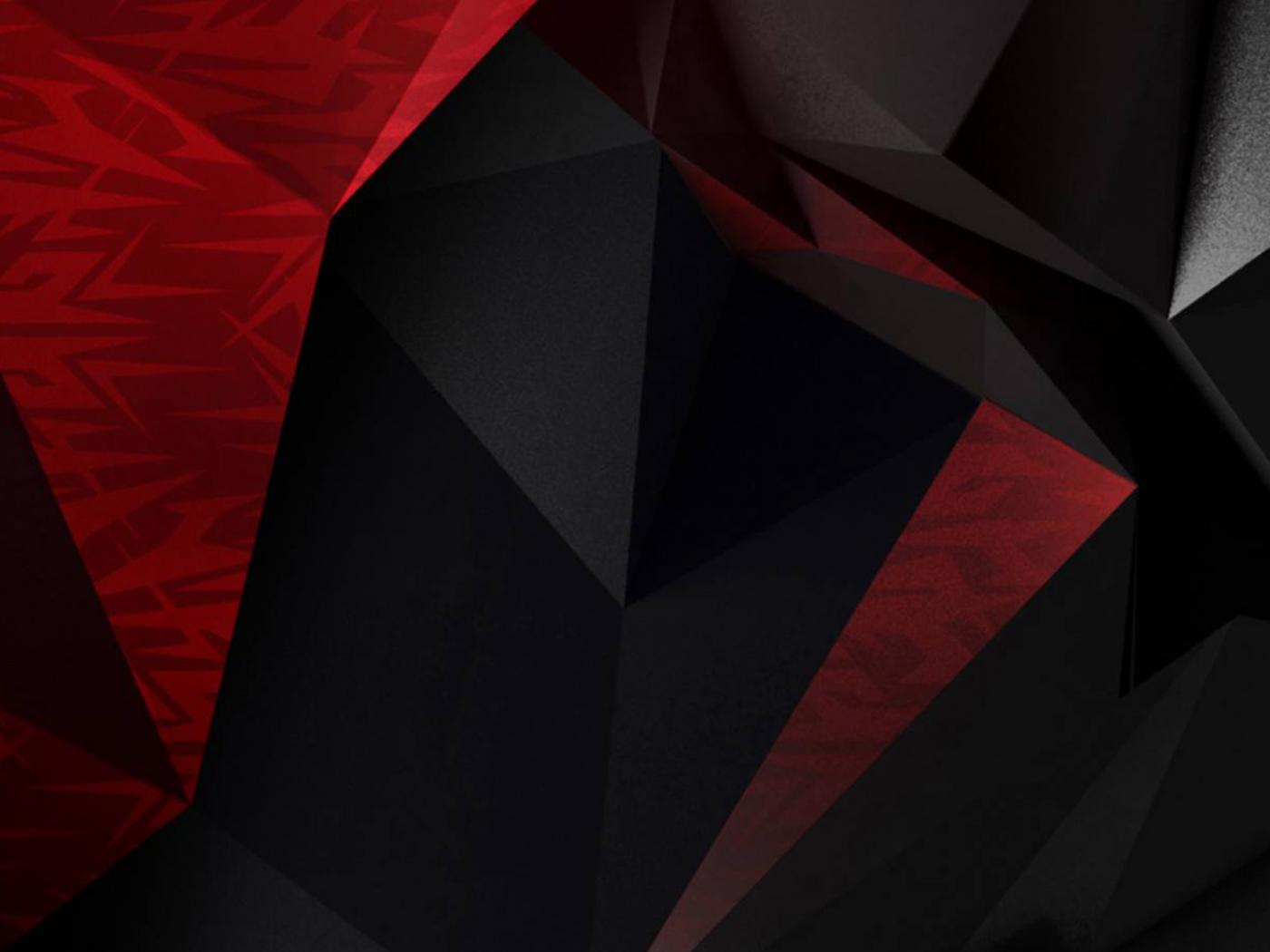 Red And Black Polygon Wallpapers