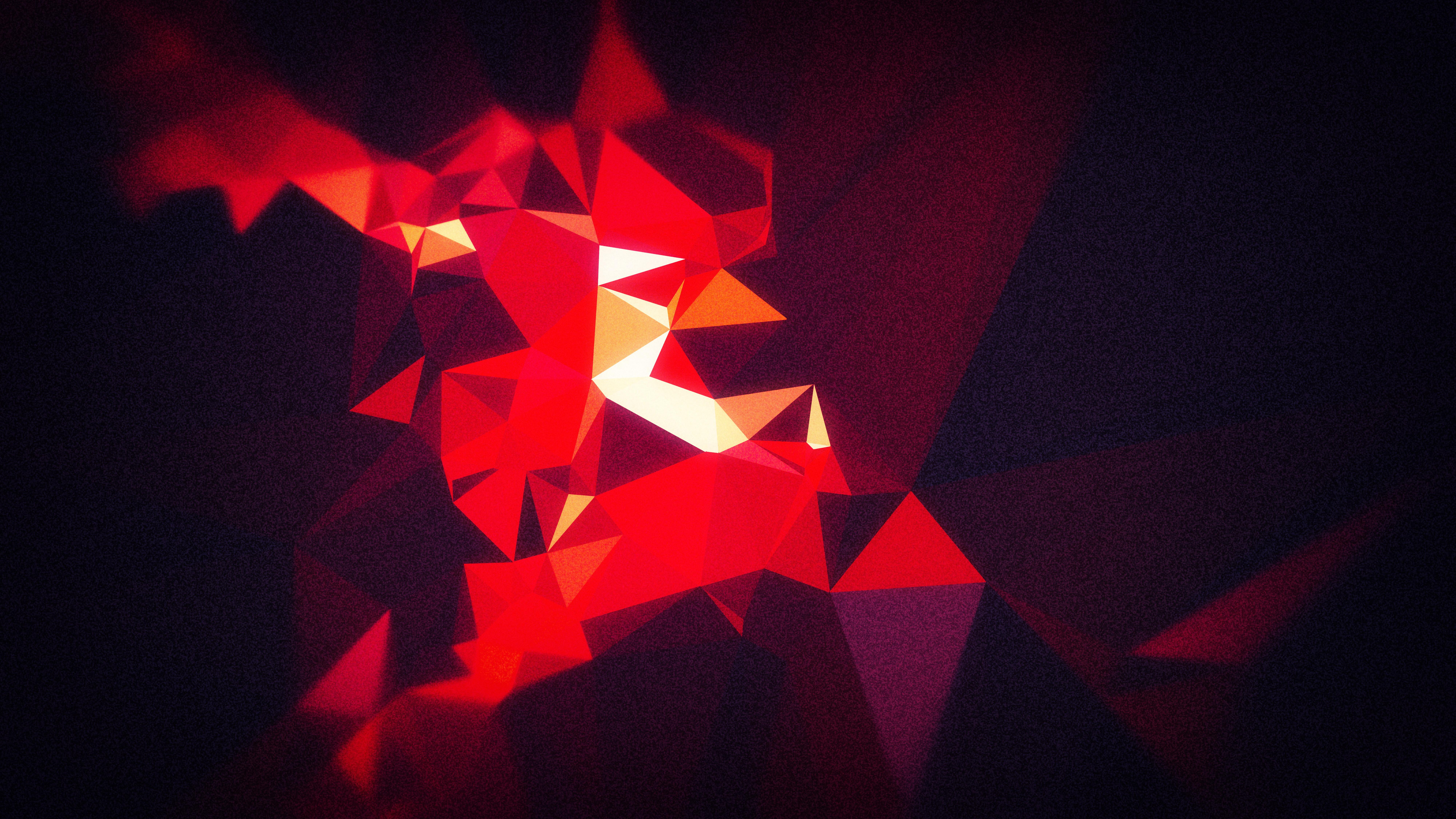 Red And Black Polygon Wallpapers