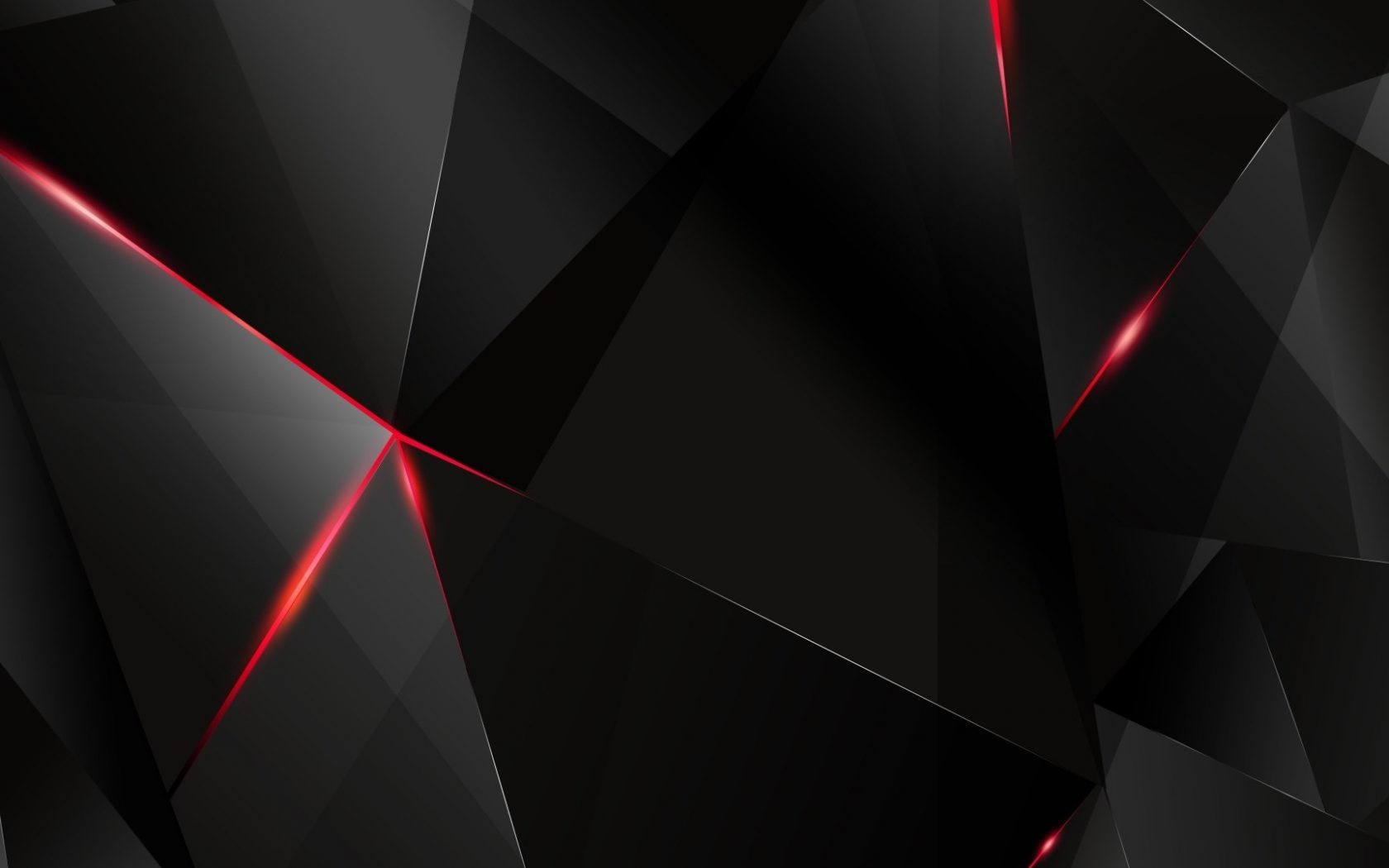 Red And Black Polygon Wallpapers