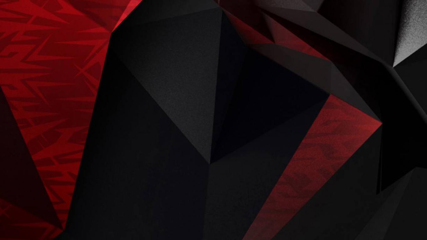 Red And Black Polygon Wallpapers