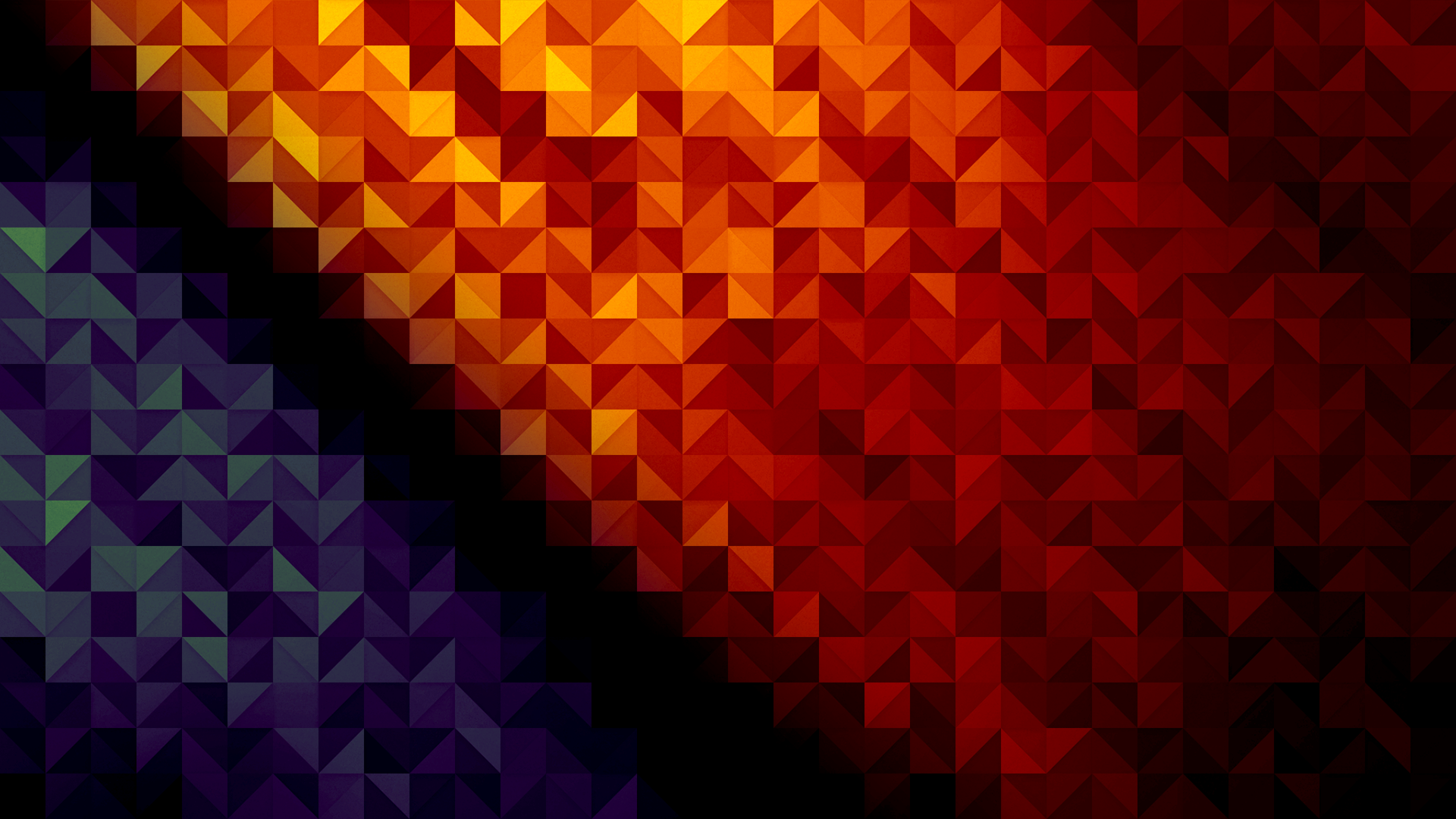 Red And Black Polygon Wallpapers