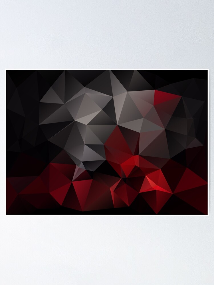 Red And Black Polygon Wallpapers