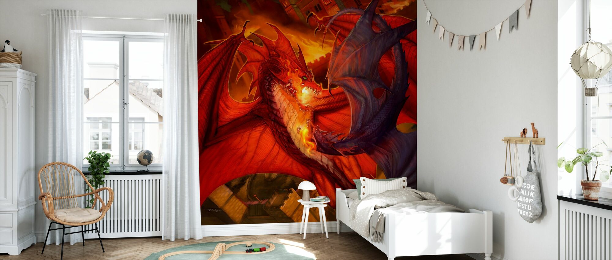 Red And Blue Dragon Wallpapers