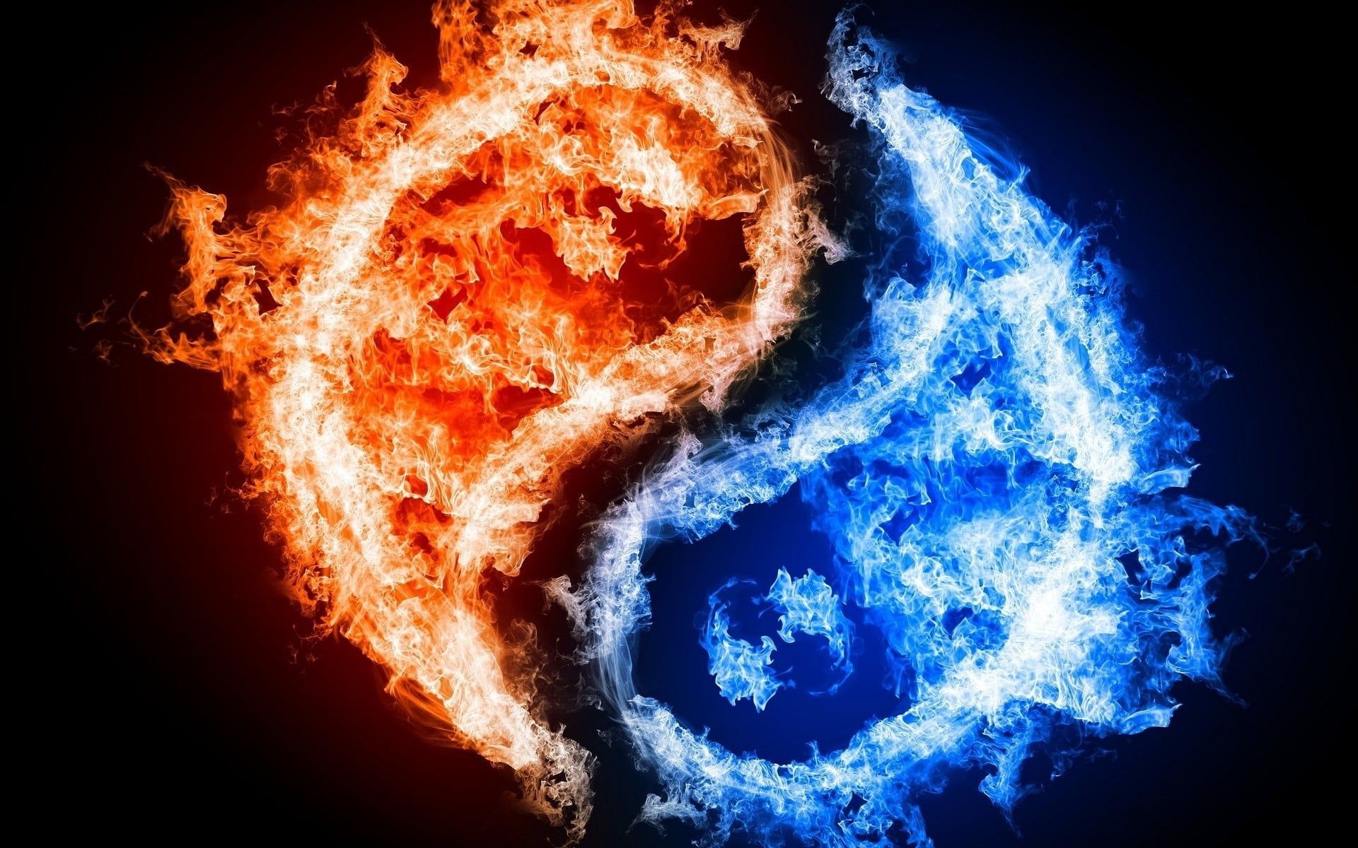 Red And Blue Fire Wallpapers