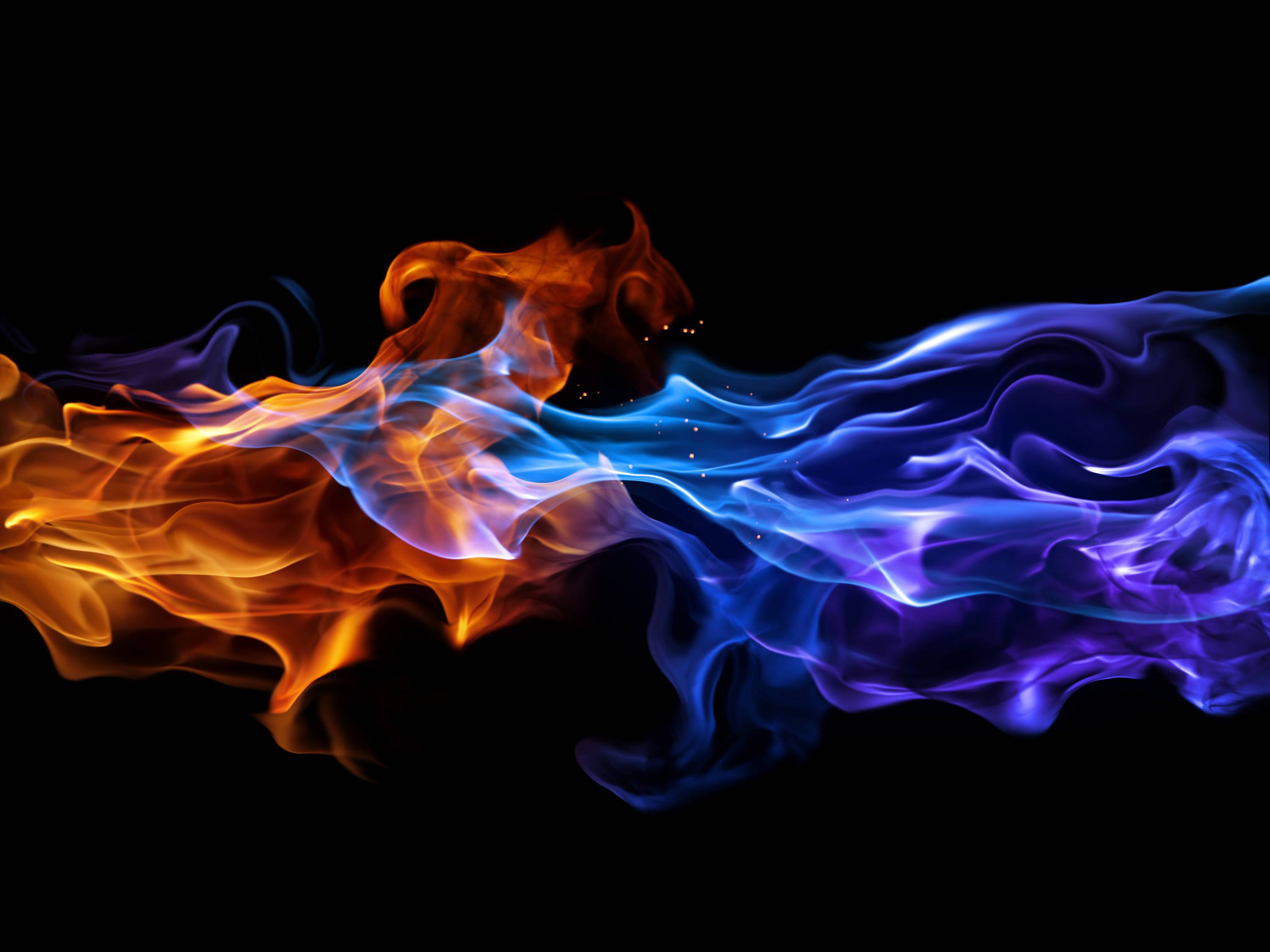 Red And Blue Fire Wallpapers