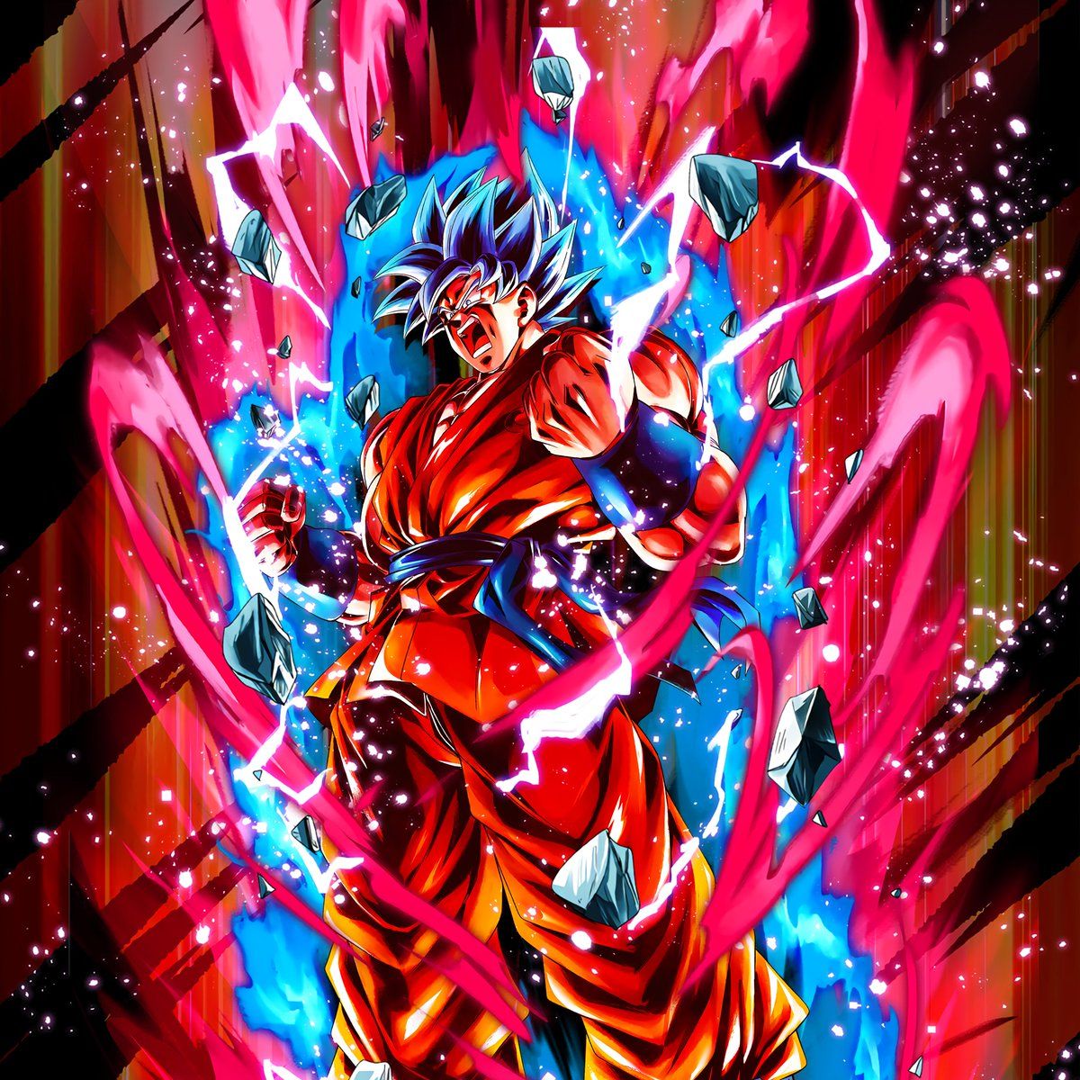 Red And Blue Goku Wallpapers