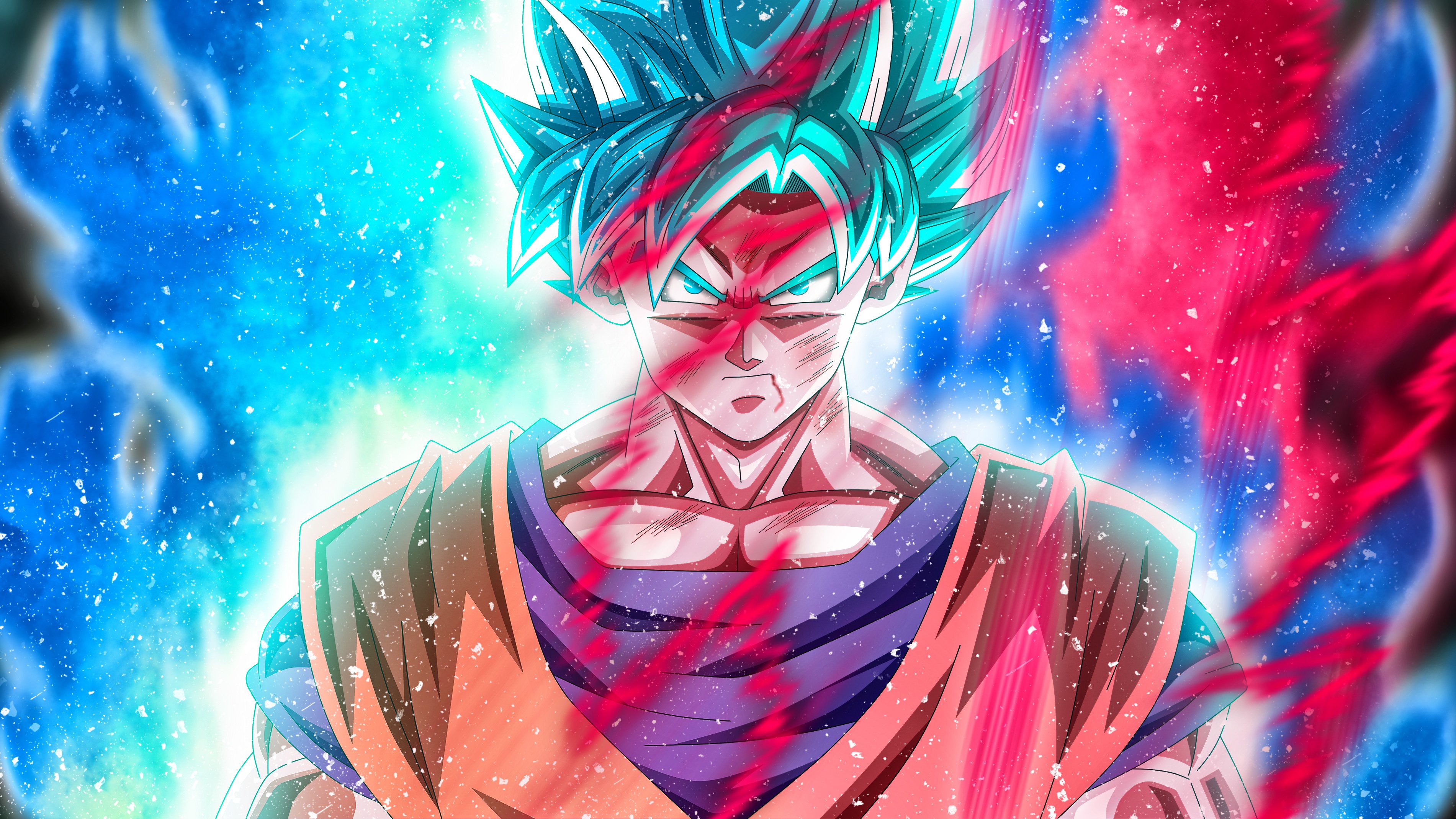 Red And Blue Goku Wallpapers