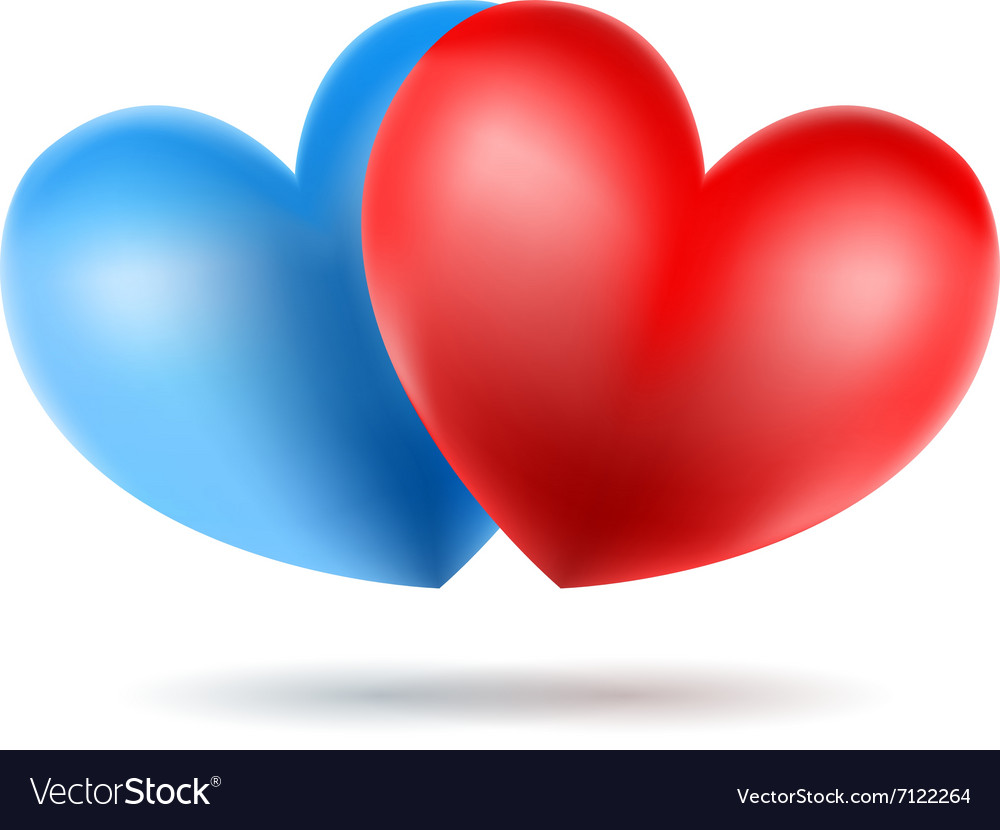 Red And Blue Heart Wallpapers