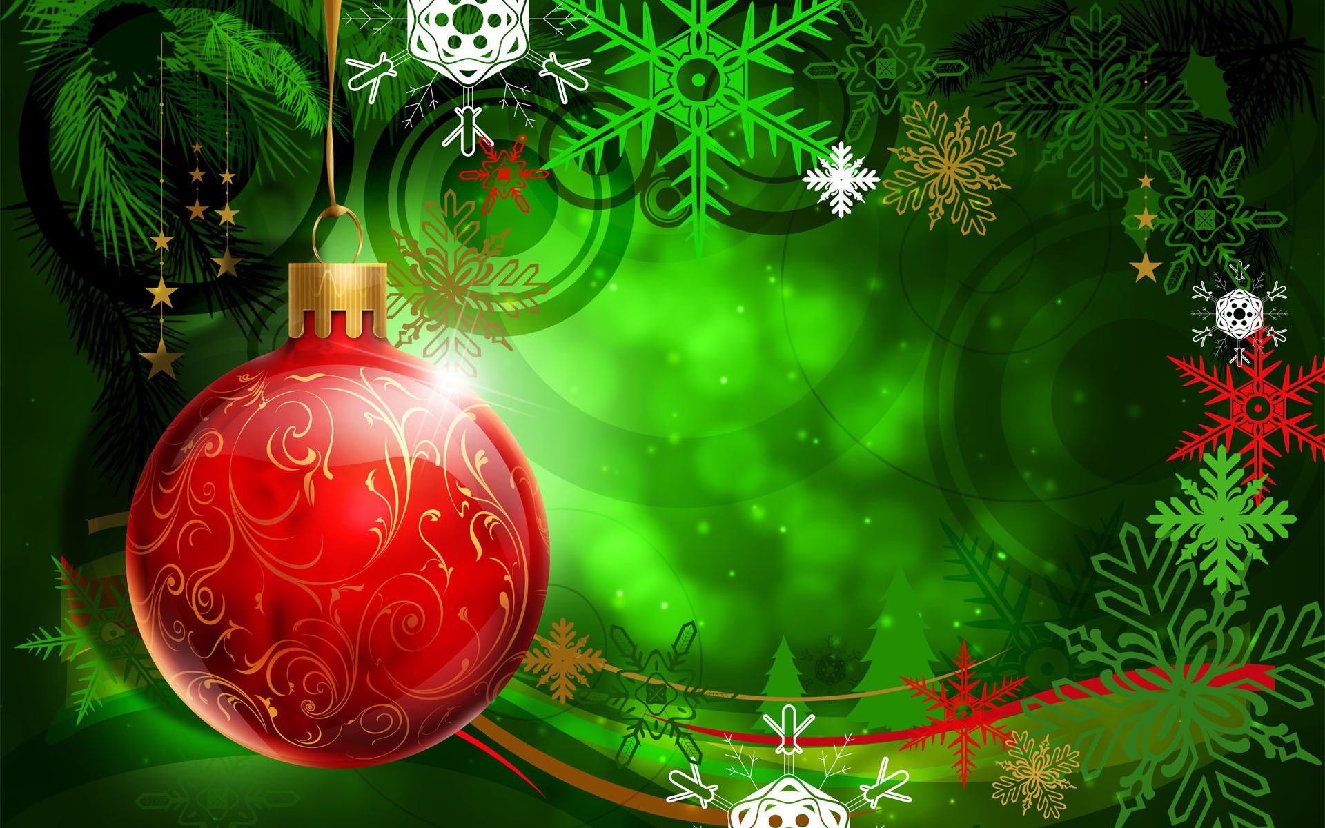 Red And Green Christmas Wallpapers