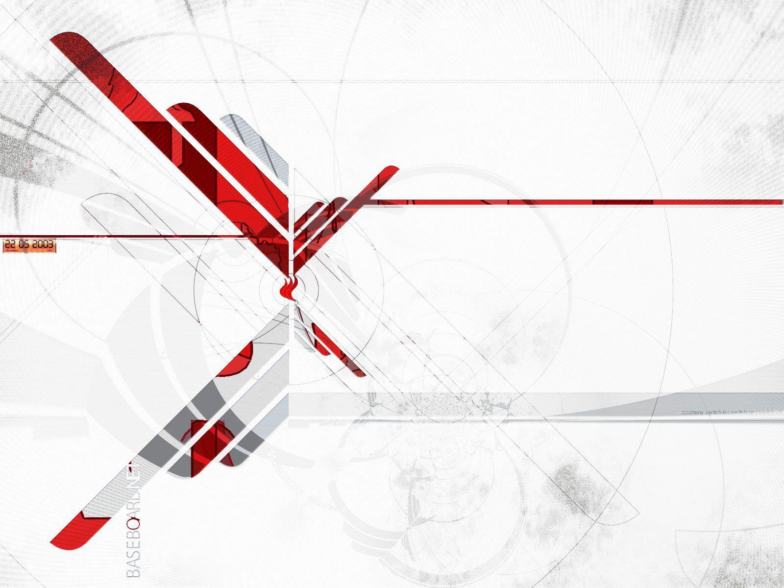 Red And White Abstract Wallpapers