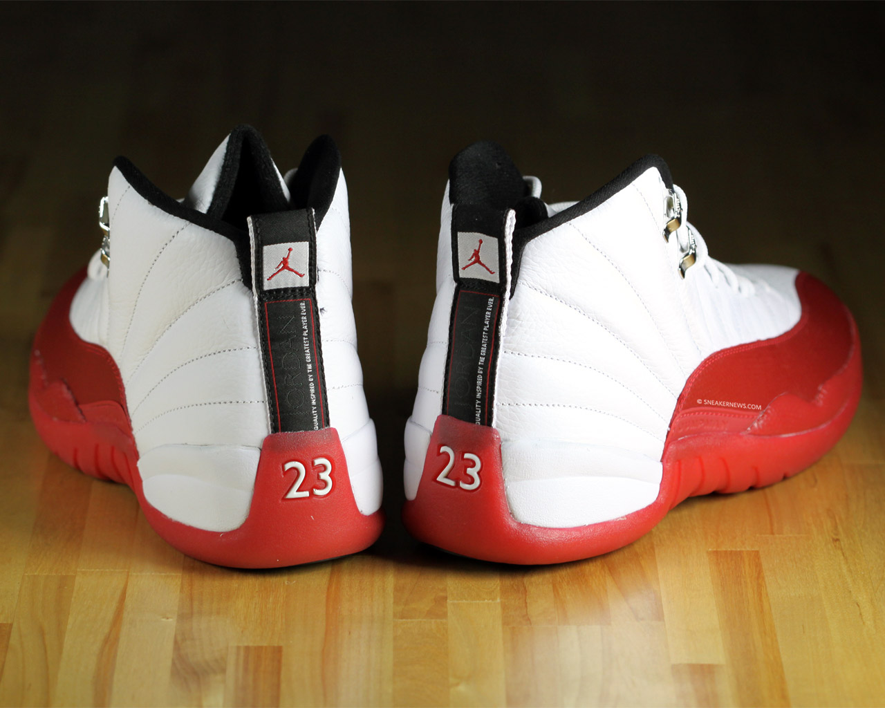 Red And White Jordan Shoes Wallpapers
