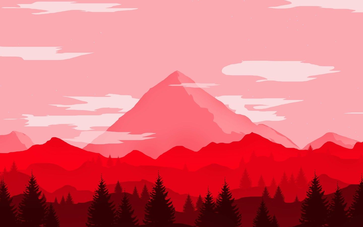 Red And White Minimalist Wallpapers