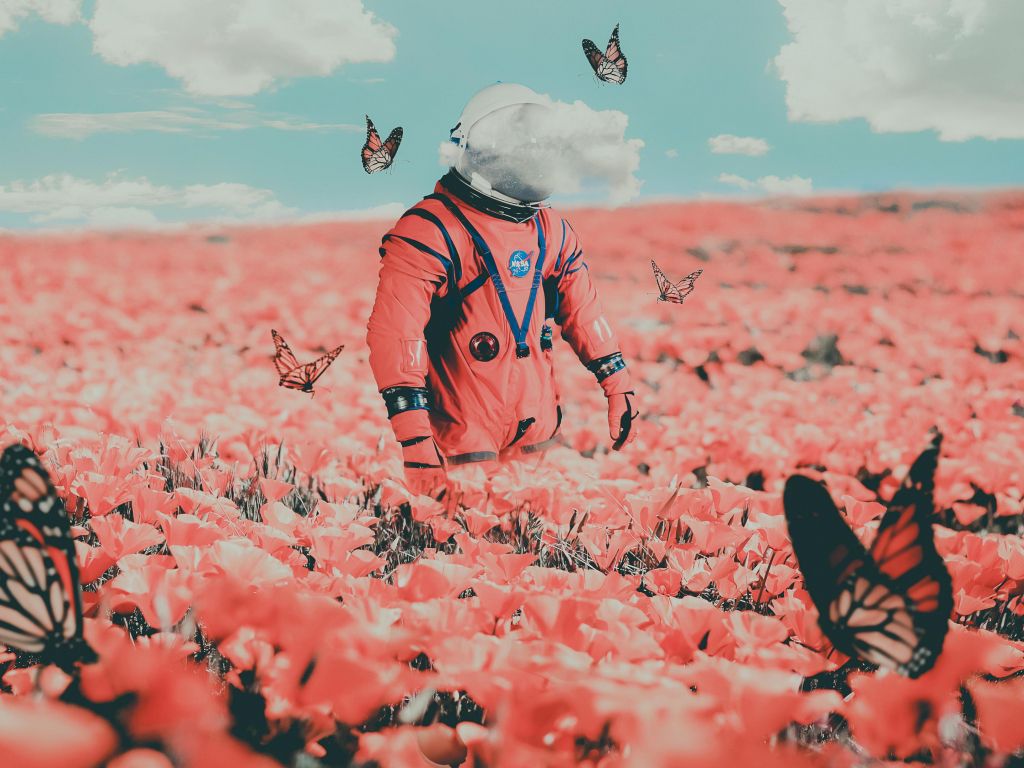 Red Astronaut Wallpapers