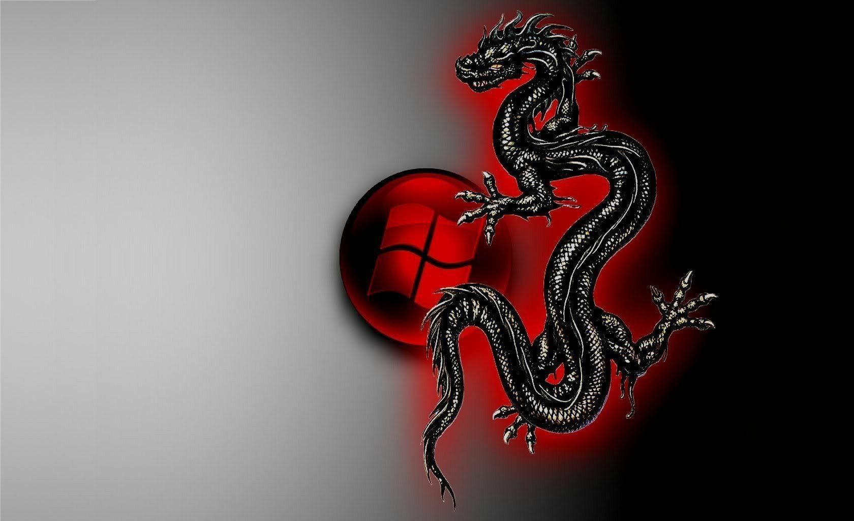 Red Black Dragon Wallpapers