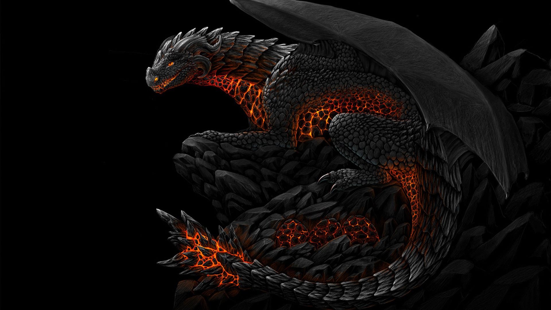 Red Black Dragon Wallpapers