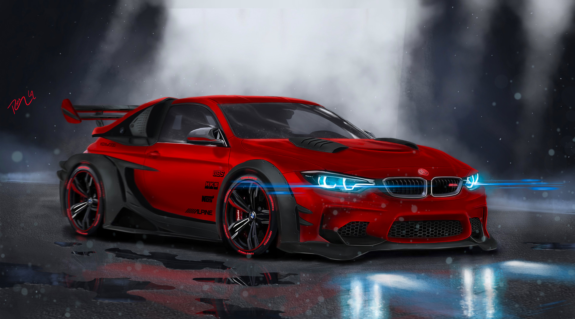 Red Bmw Wallpapers