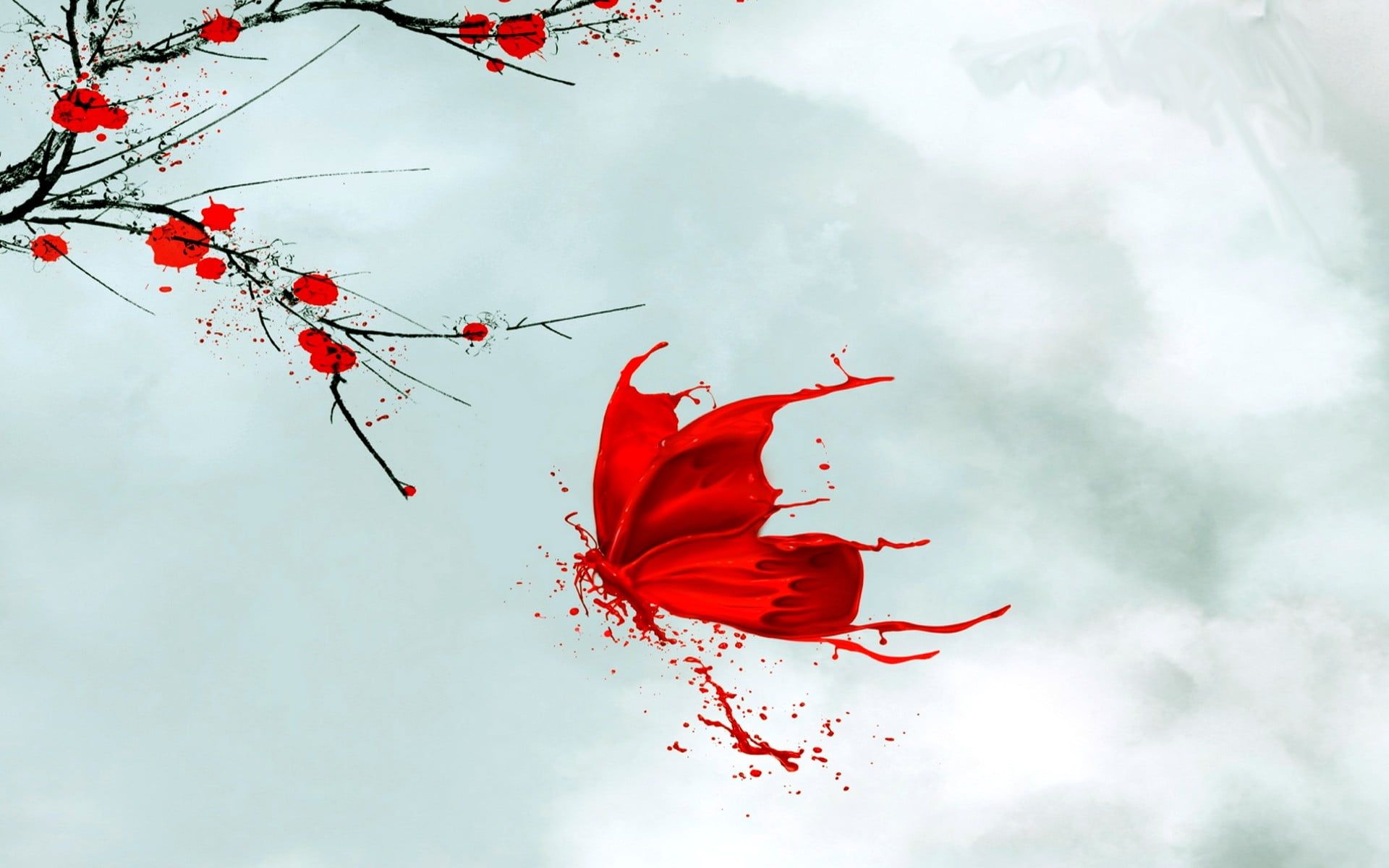 Red Butterfly Hd Wallpapers