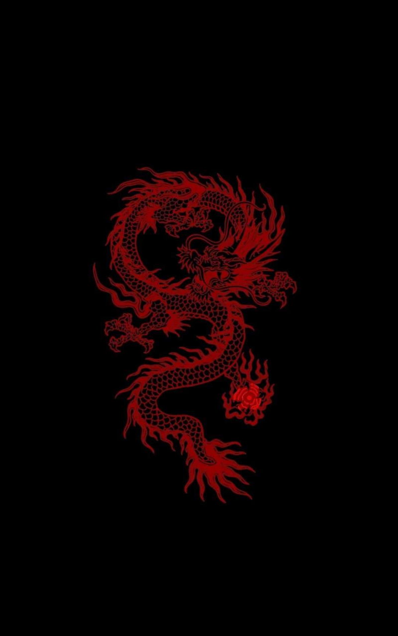 Red Chinese Dragon Aesthetic Wallpapers