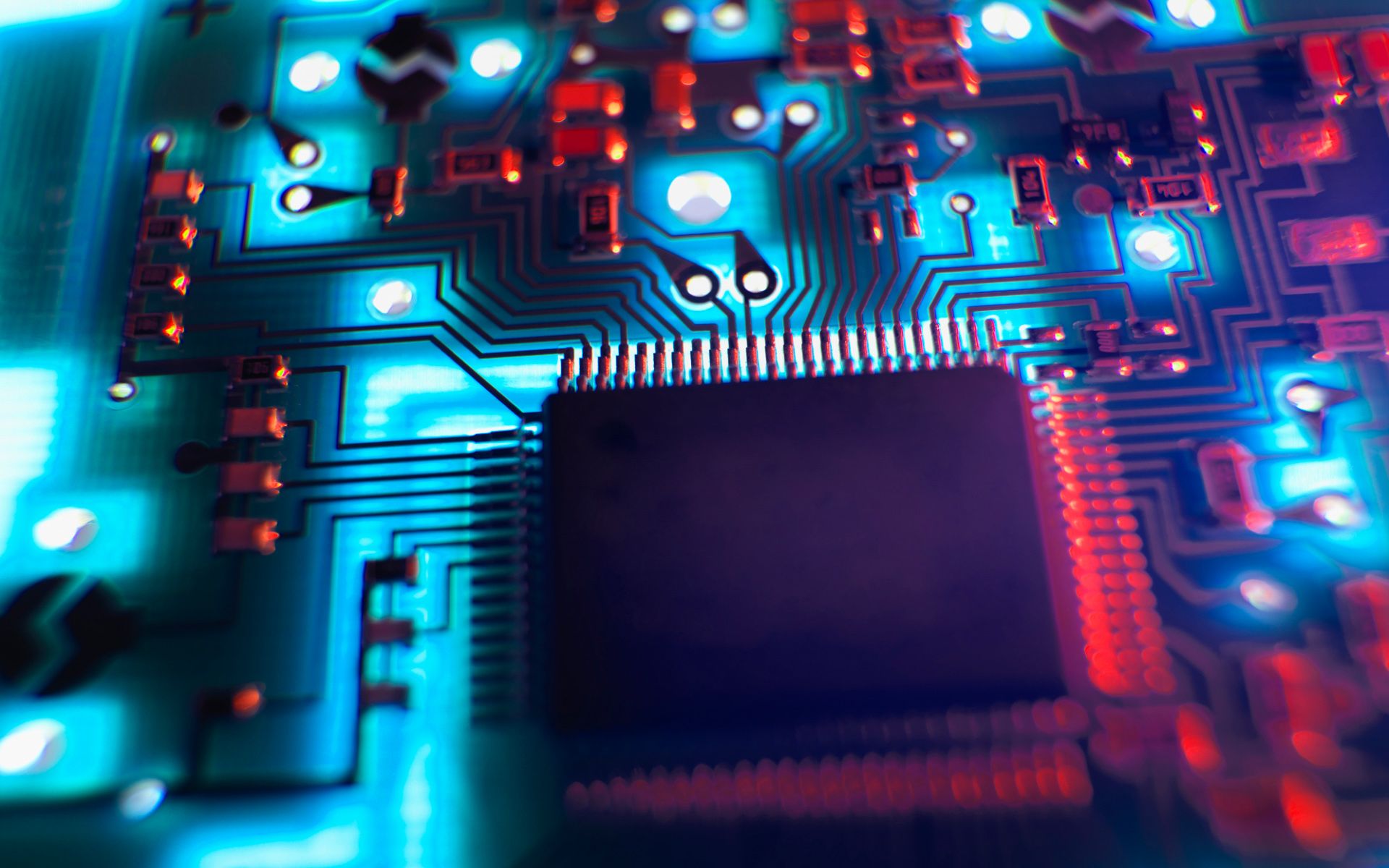 Red Circuit Board Wallpapers