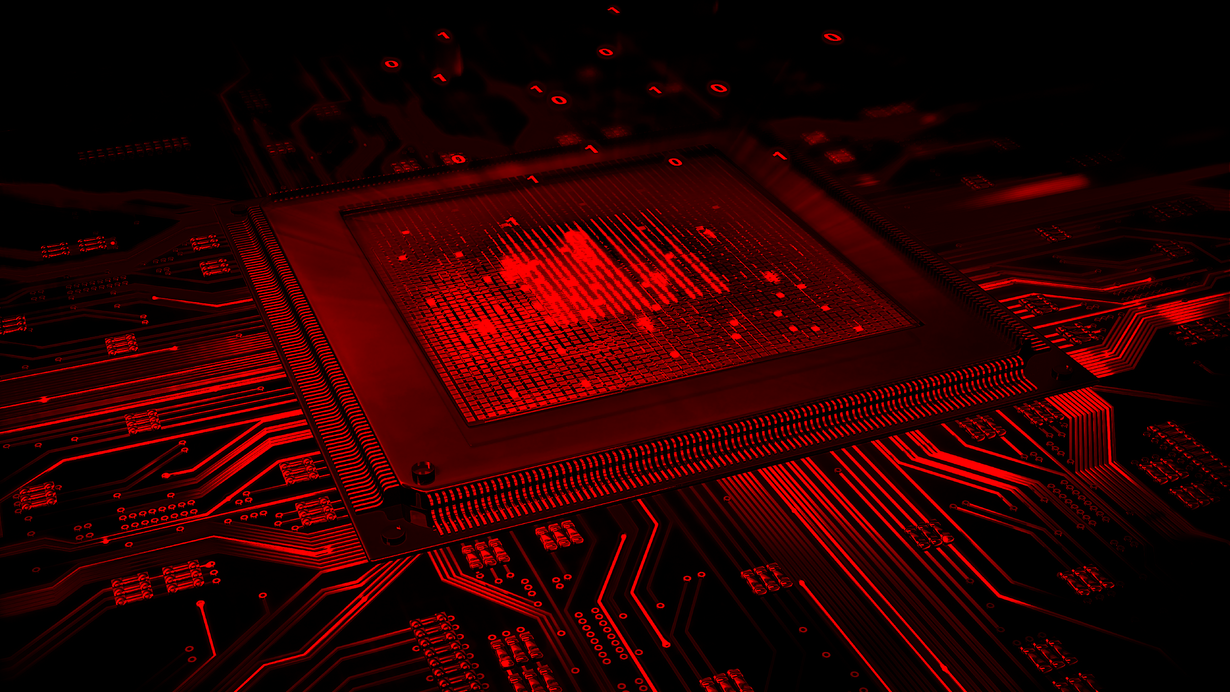 Red Circuit Wallpapers