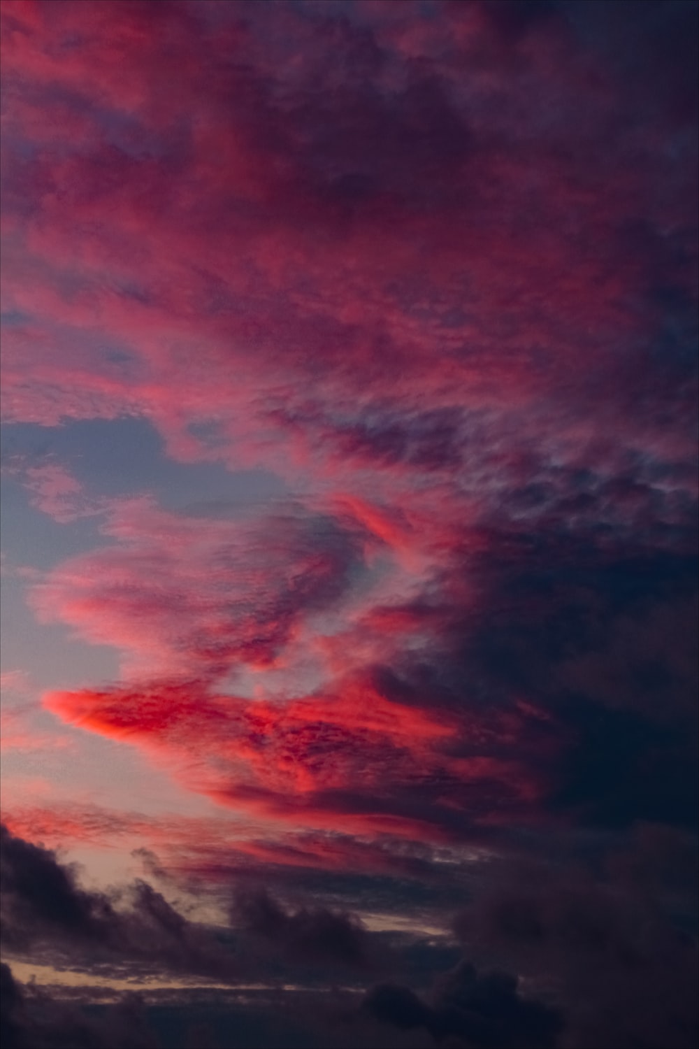 Red Cloudy Sky Sunset Wallpapers