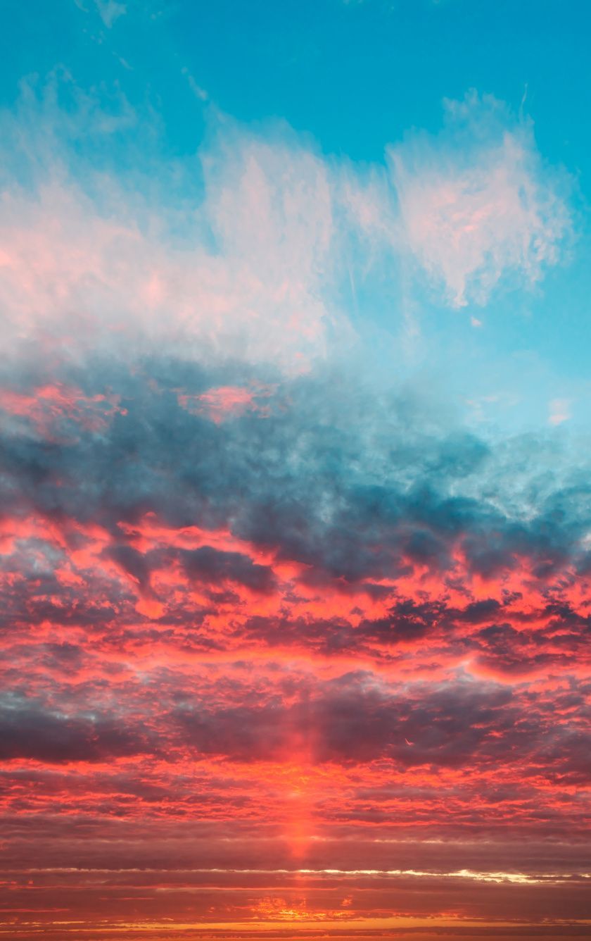 Red Cloudy Sky Sunset Wallpapers