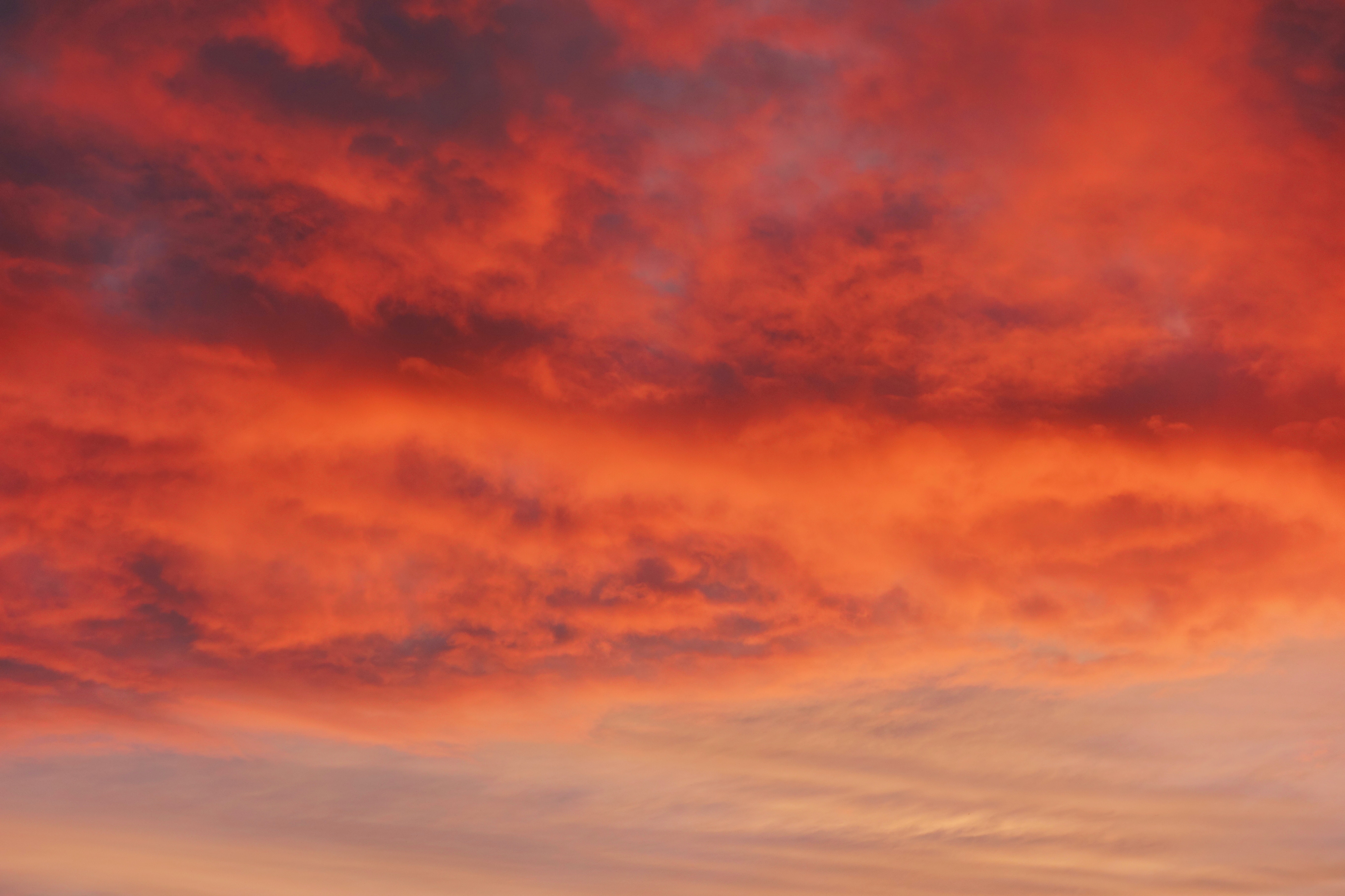 Red Cloudy Sky Sunset Wallpapers