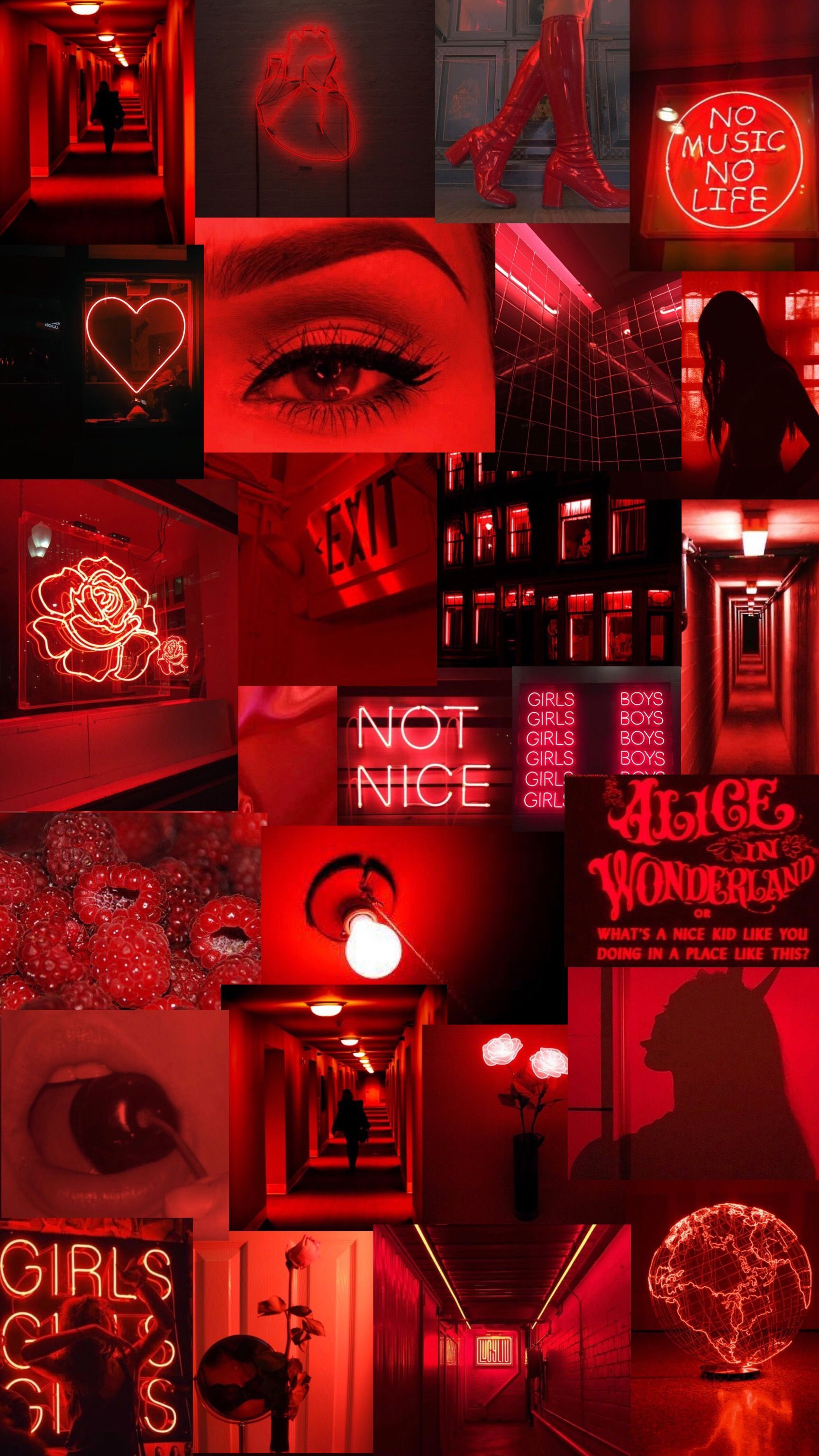 Red Collage Wallpapers