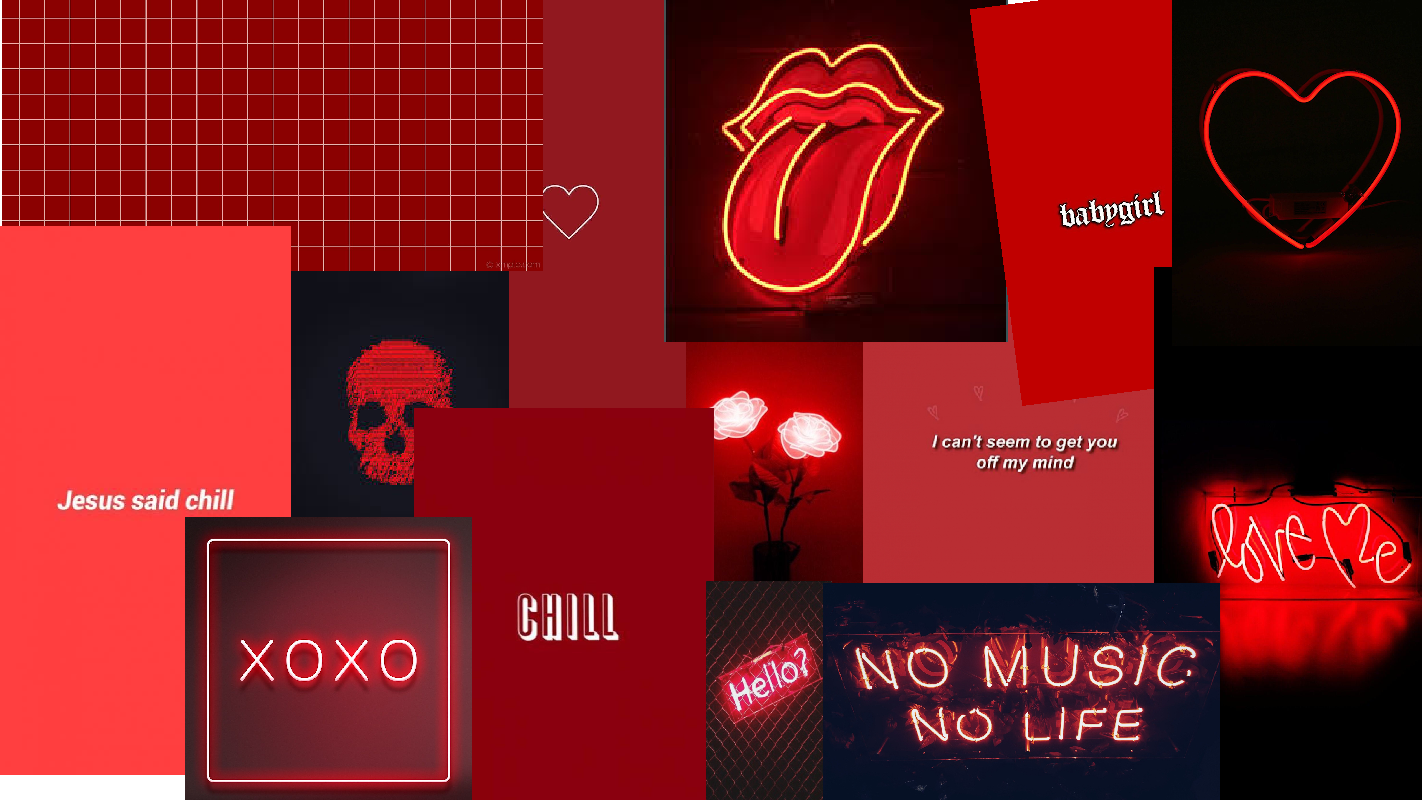 Red Collage Wallpapers