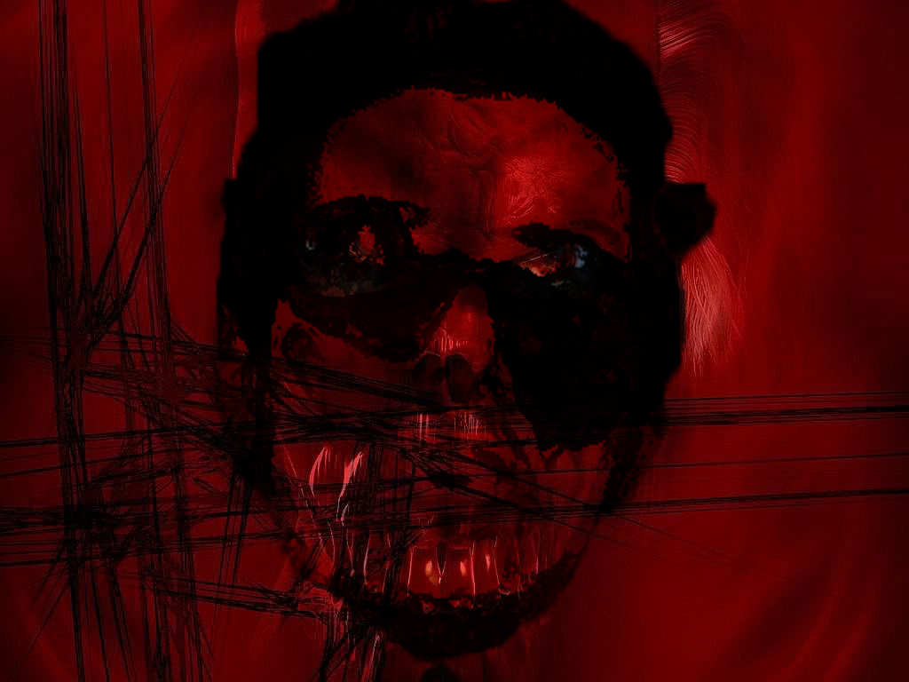 Red Creepy Background