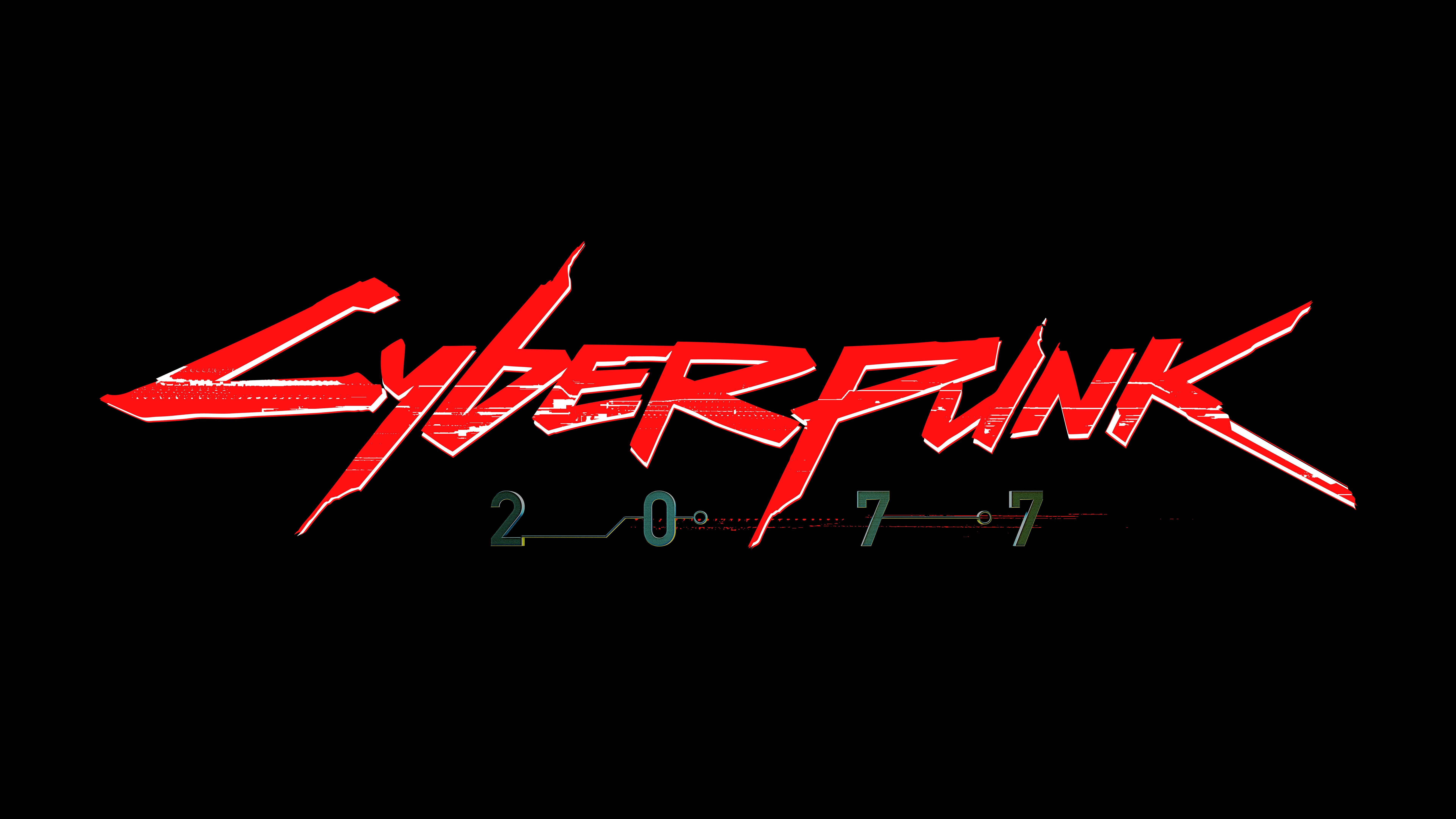 Red Cyberpunk Logo Wallpapers