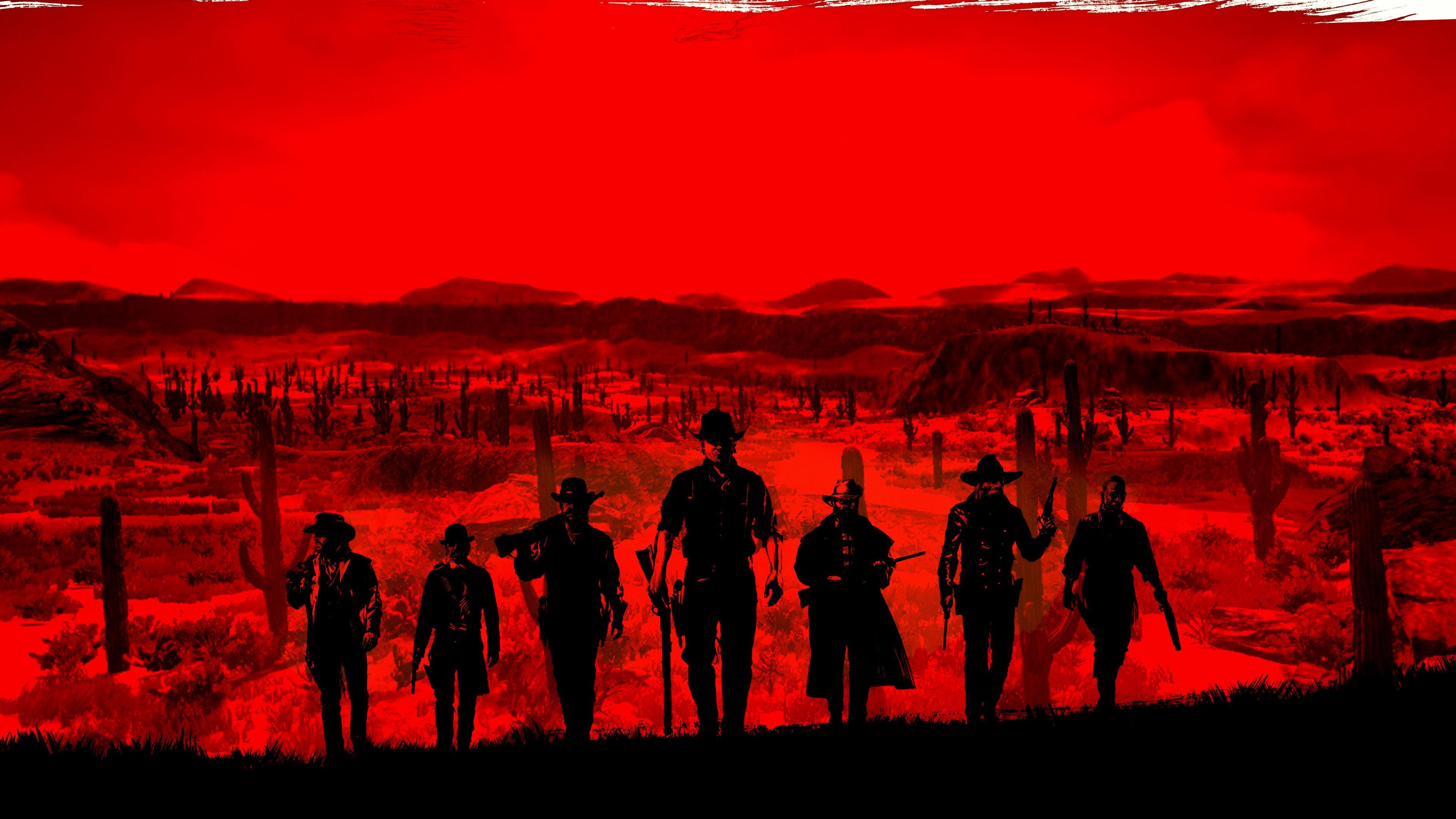 Red Dead Redemption 8k Minimal Wallpapers