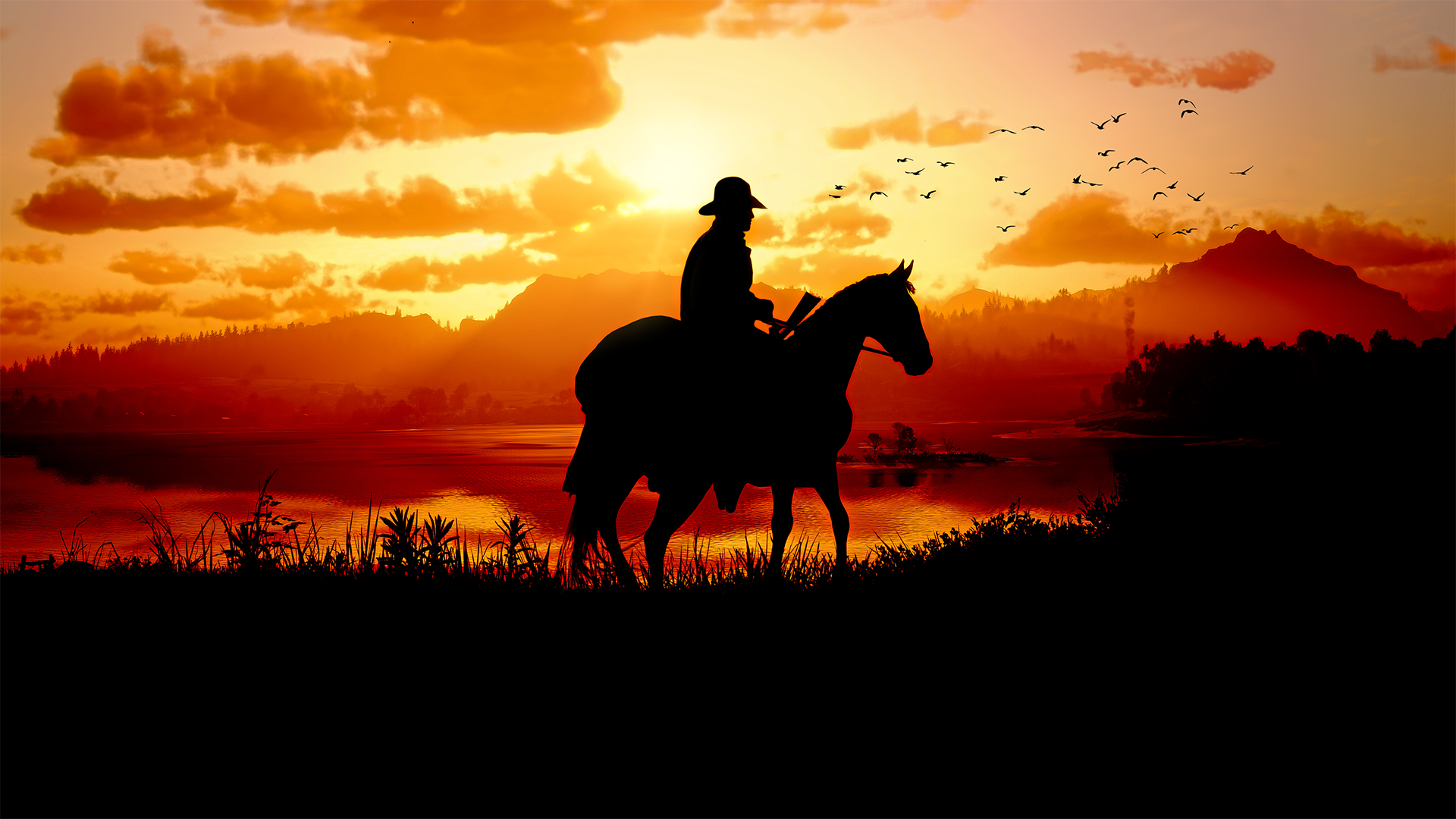 Red Dead Redemption 8k Minimal Wallpapers