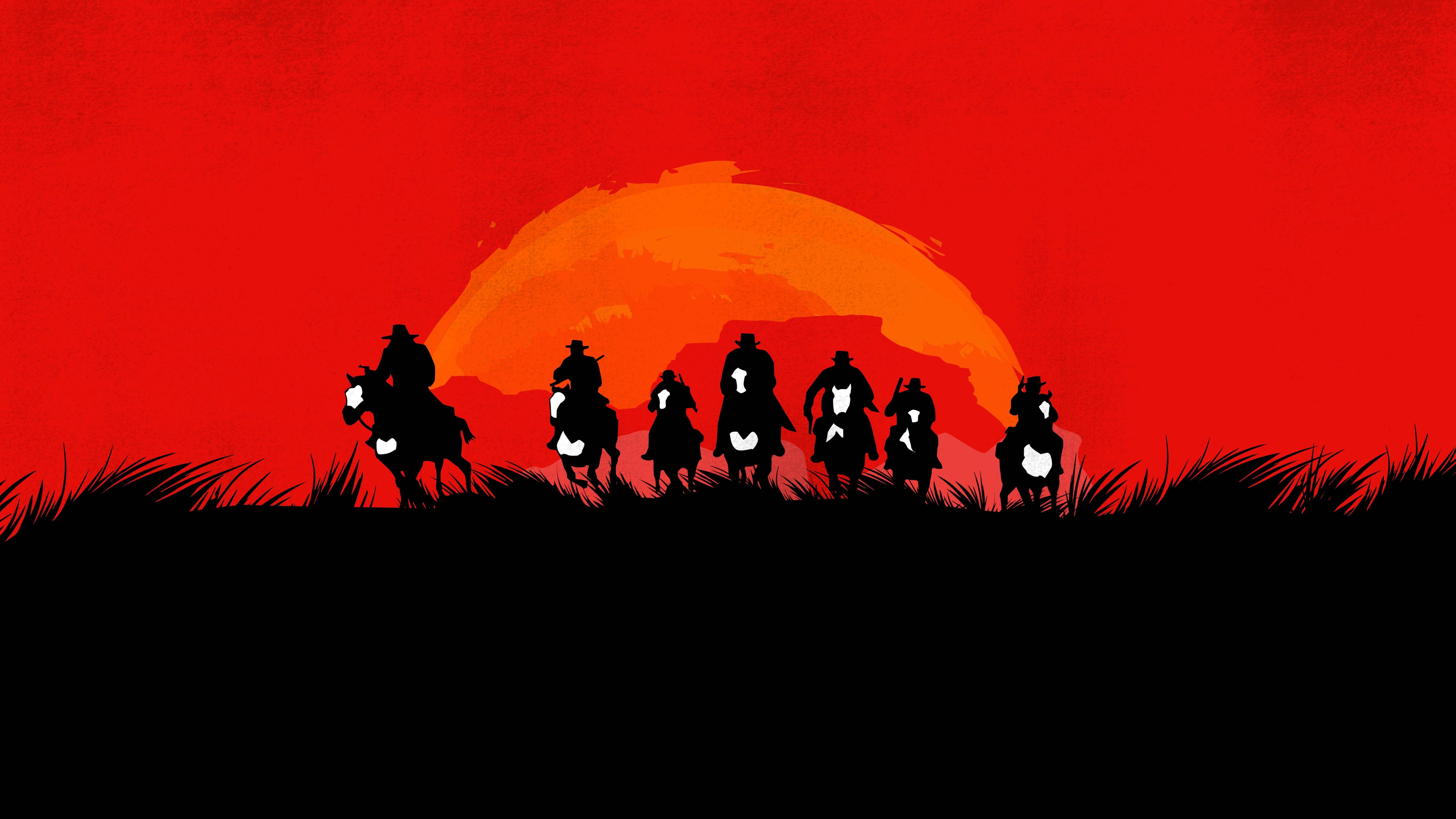 Red Dead Redemption 8k Minimal Wallpapers