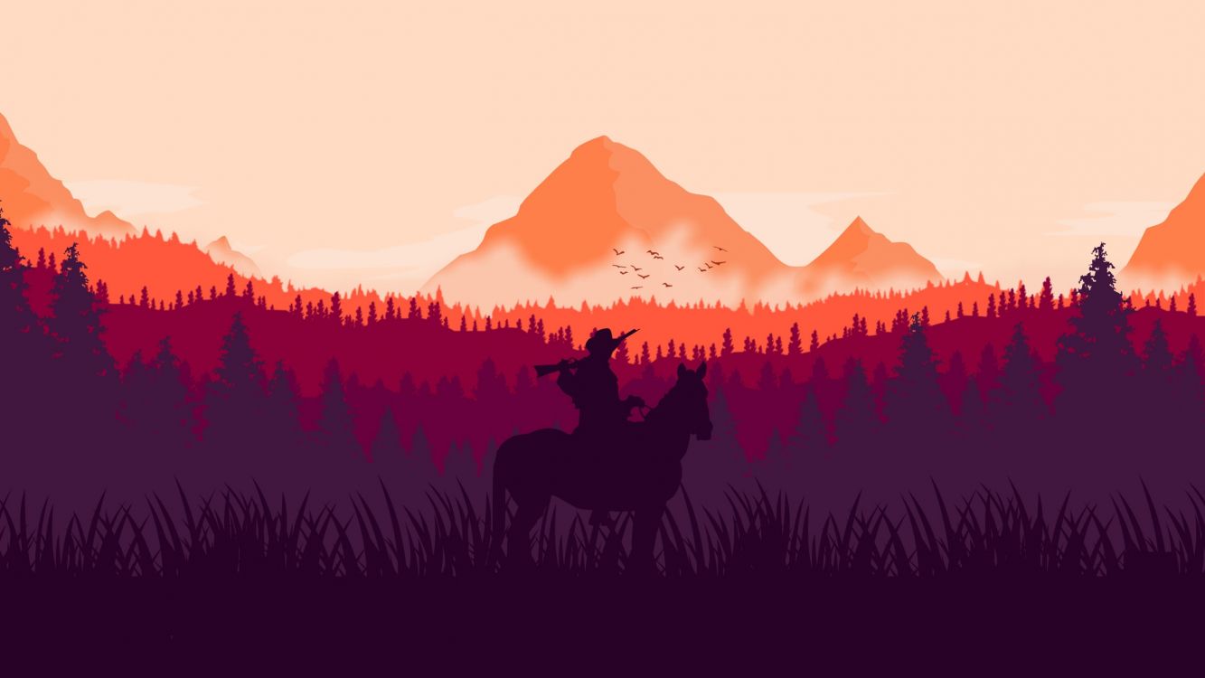 Red Dead Redemption 8k Minimal Wallpapers