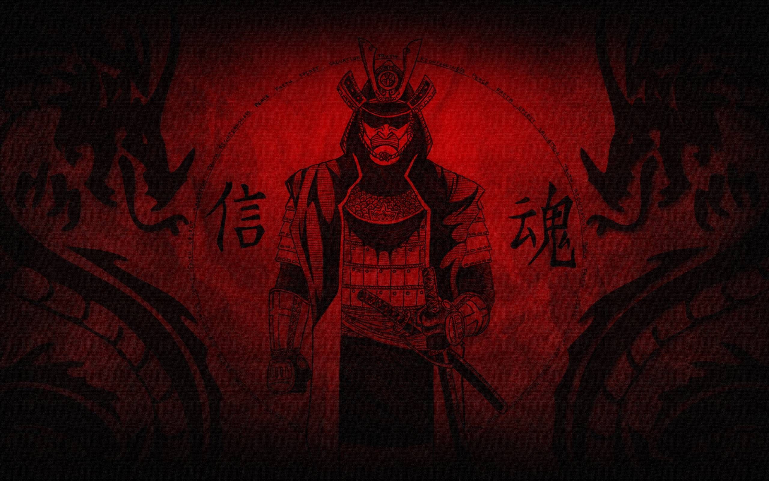 Red Devil Samurai Katanas Wallpapers