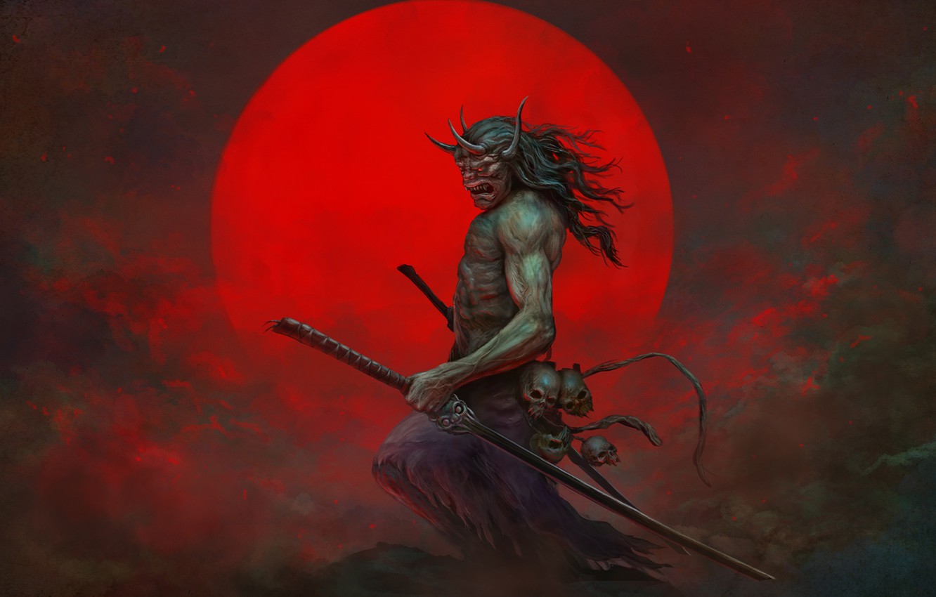 Red Devil Samurai Katanas Wallpapers