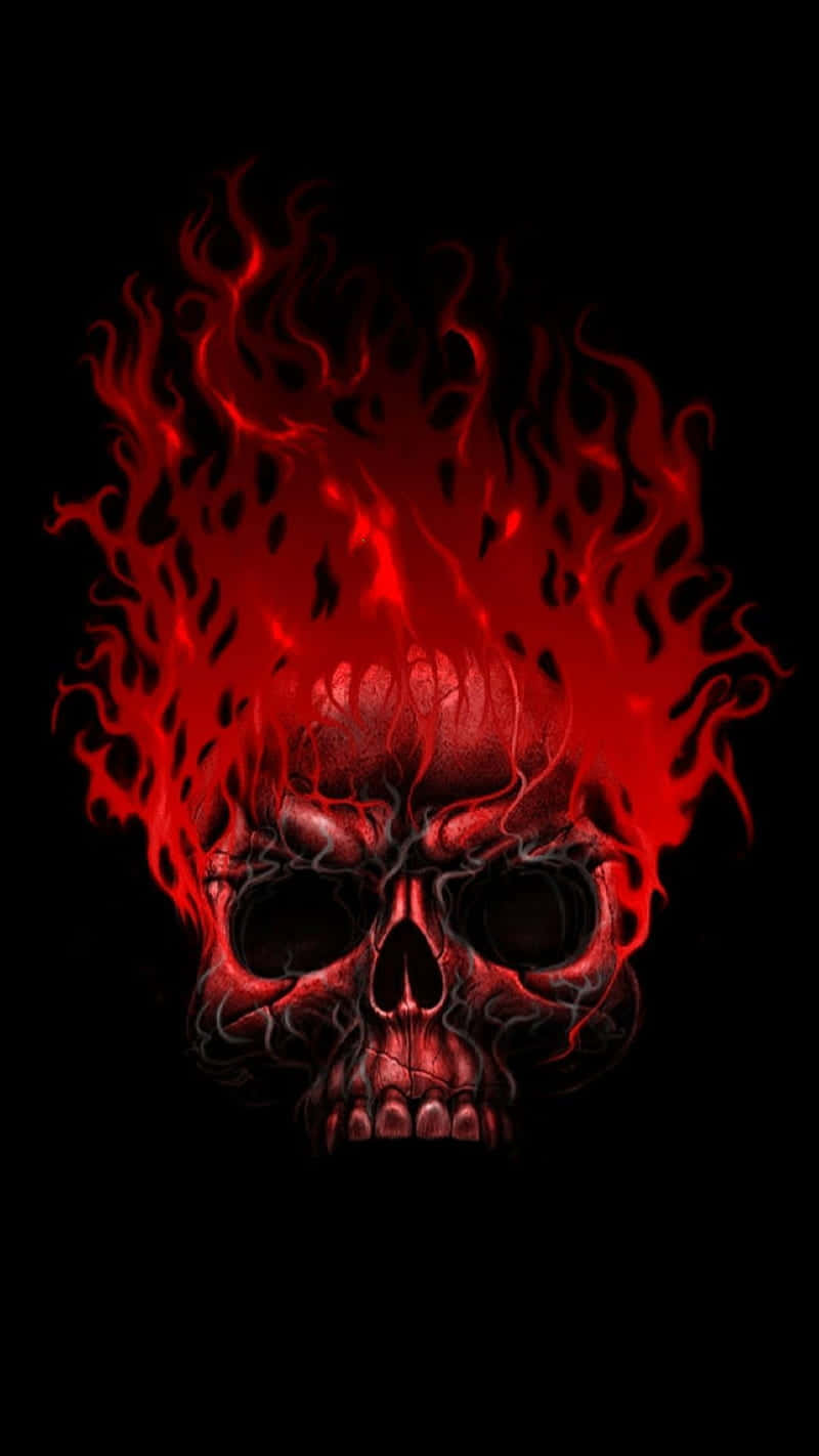 Red Flame Skull Wallpapers