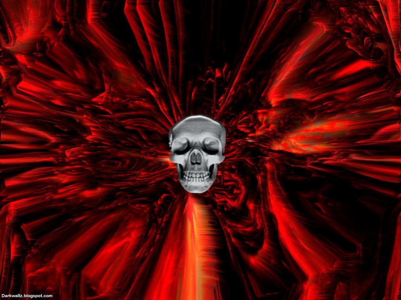 Red Flame Skull Wallpapers