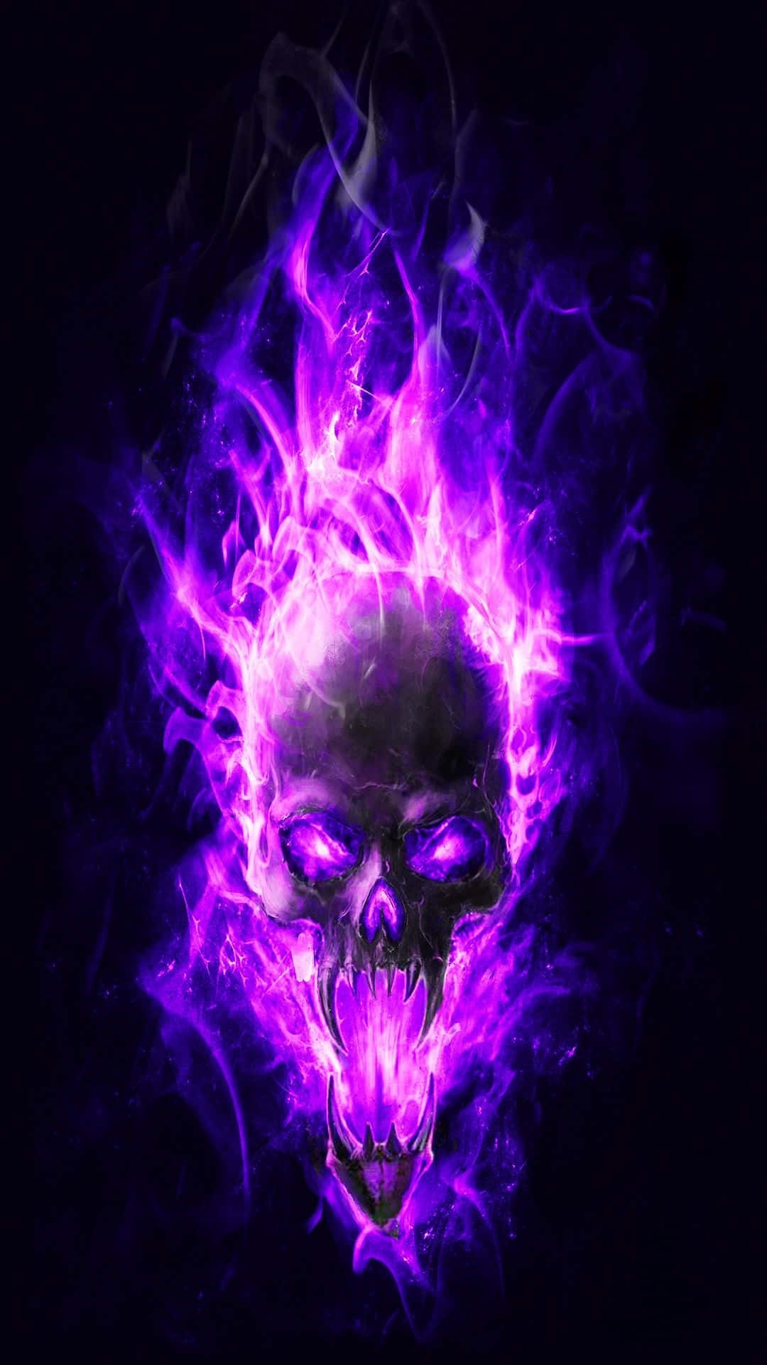 Red Flame Skull Wallpapers