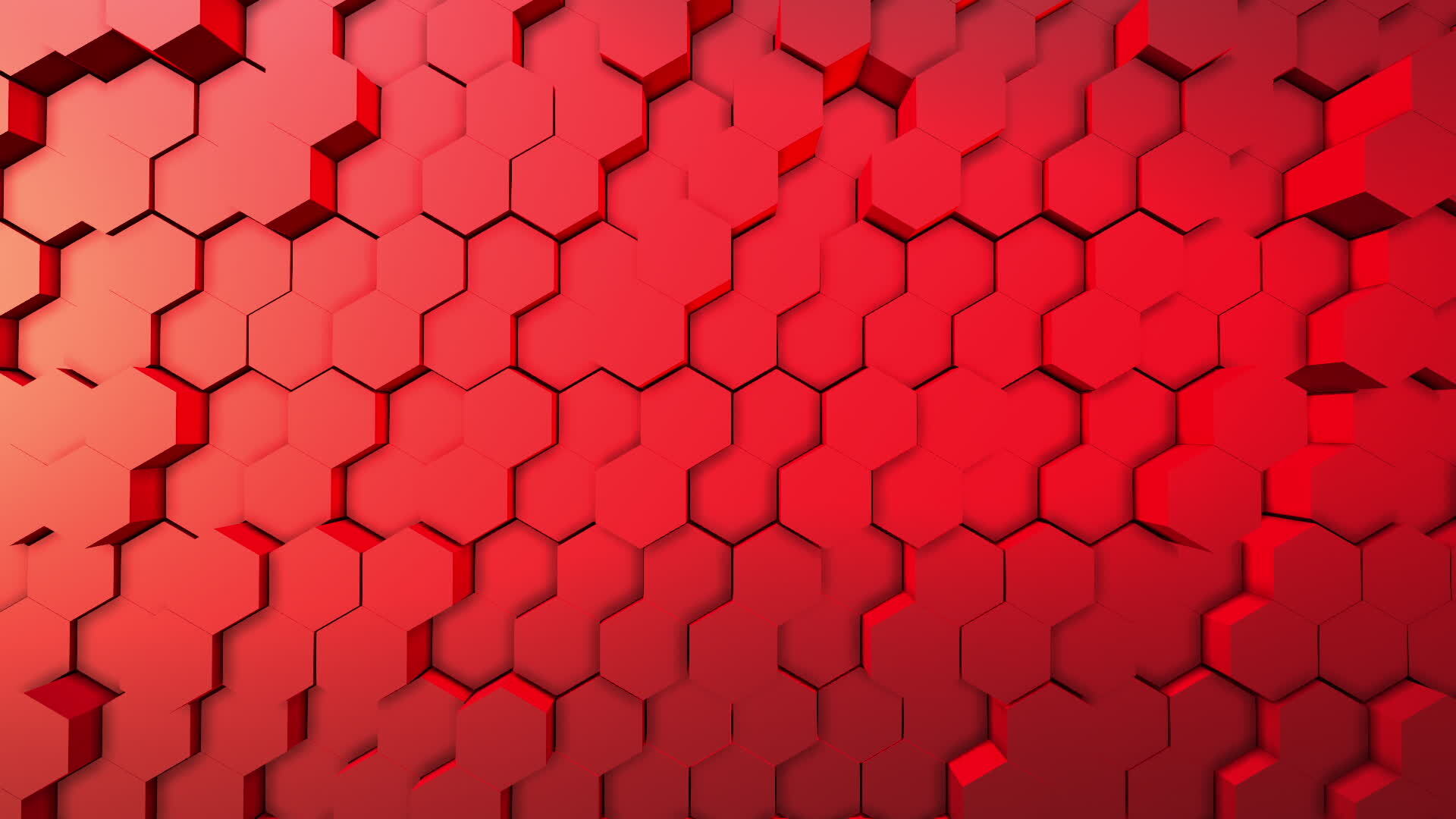 Red Flash Hexagon 4K Wallpapers