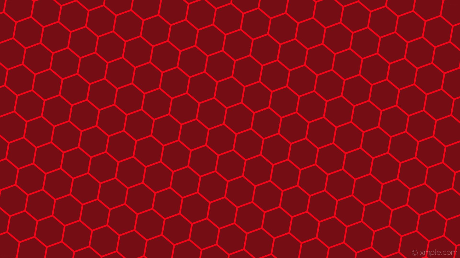 Red Flash Hexagon 4K Wallpapers