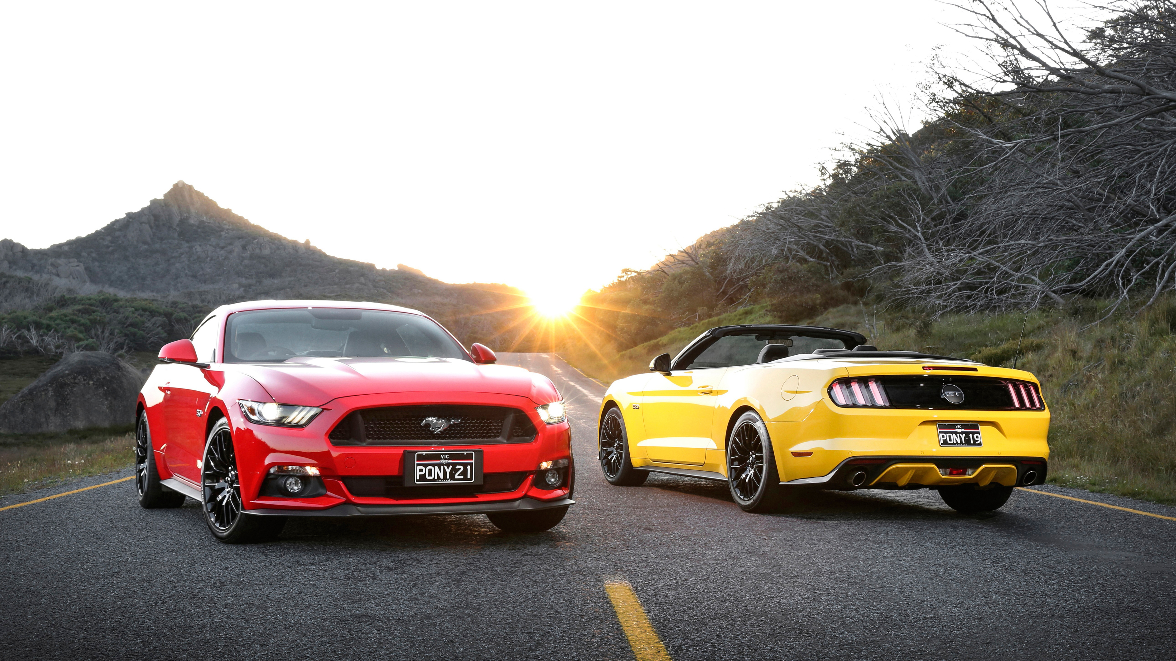 Red Ford Mustang Wallpapers