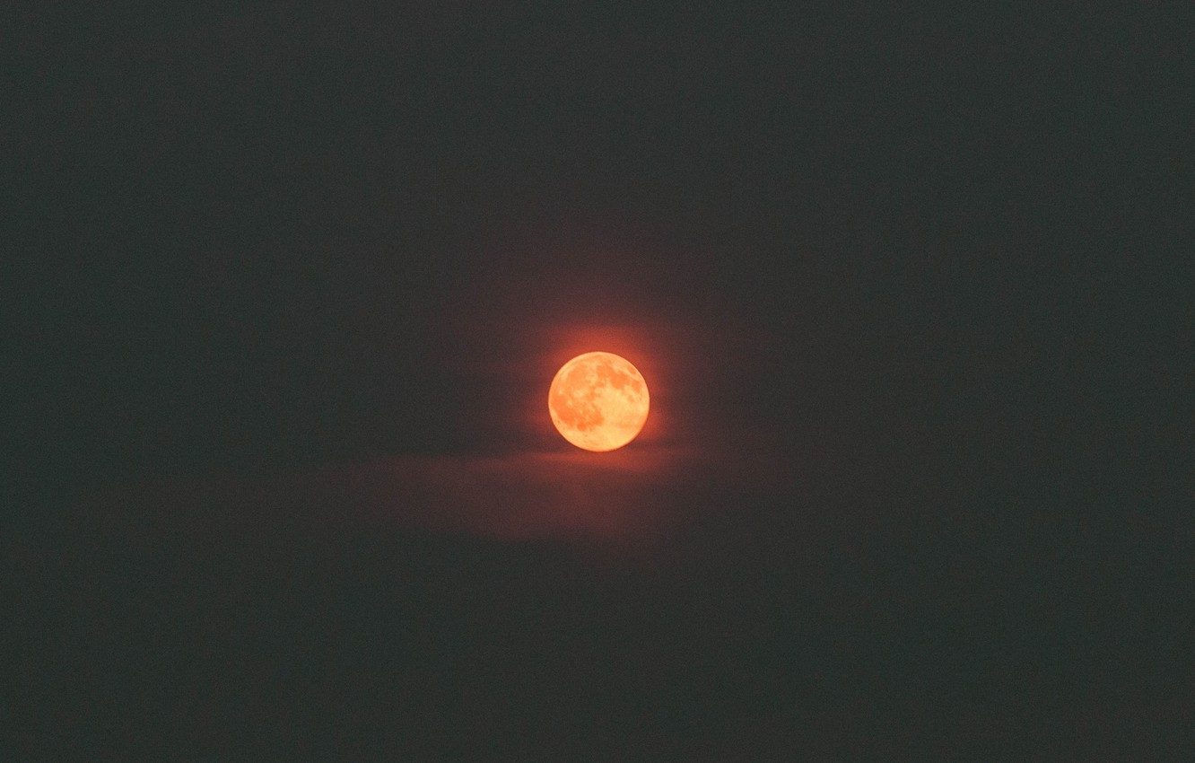 Red Full Moon Wallpapers