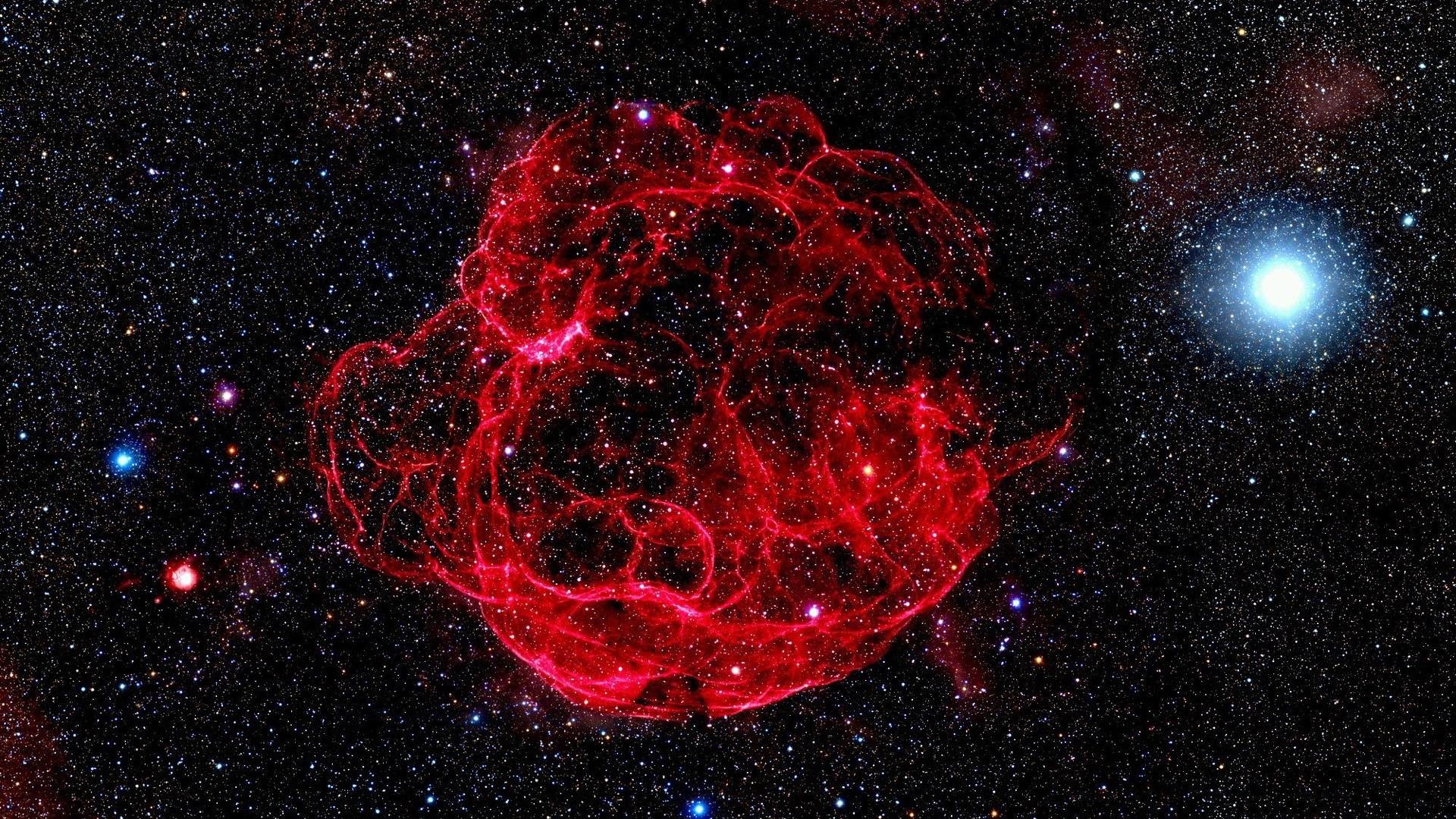 Red Galaxy Space Wallpapers