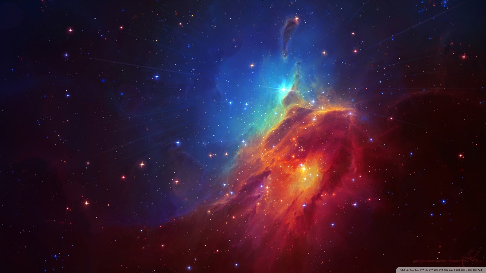 Red Galaxy Space Wallpapers